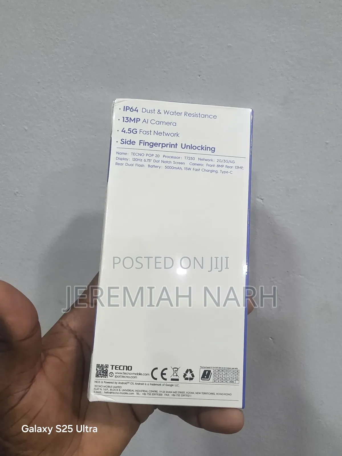 New Tecno Pop 20 128 GB Gold