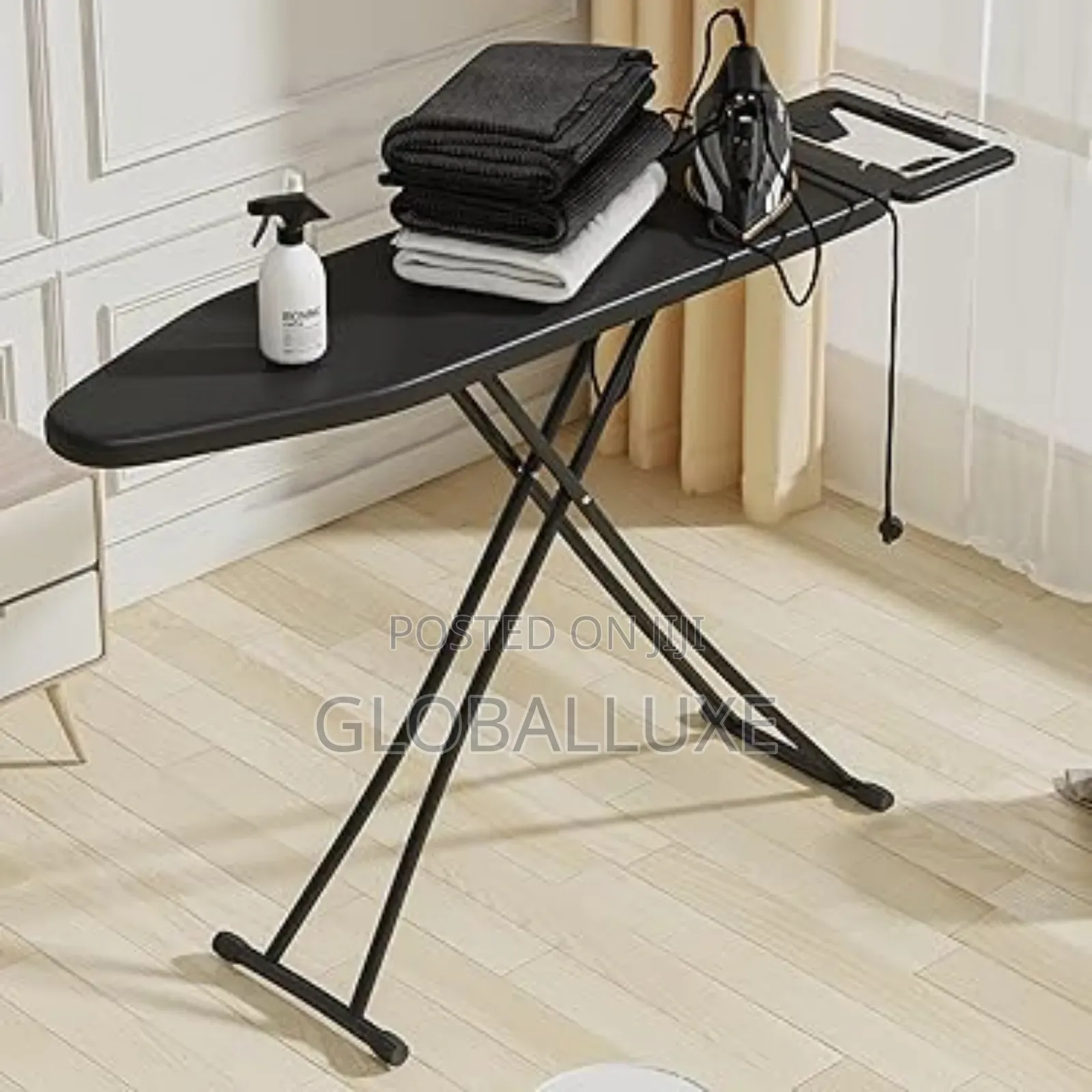 Adjustable Folding Ironing Board With Iron Rest And Cover