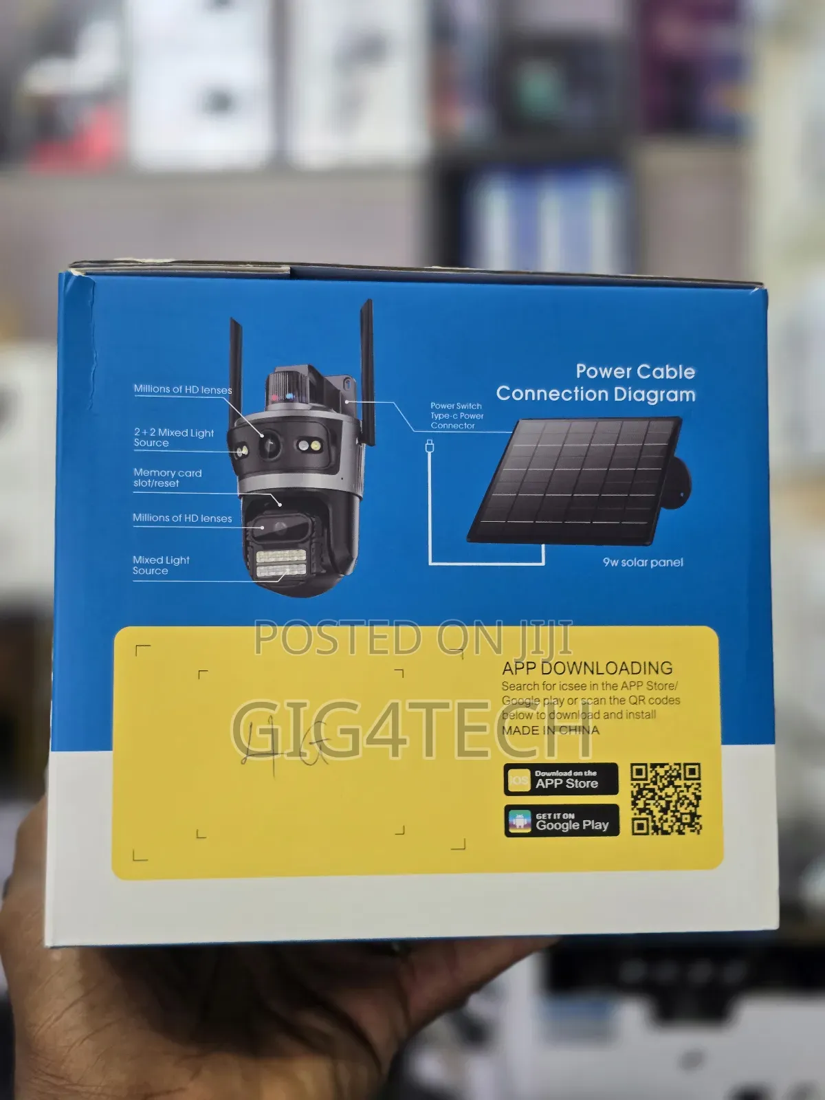 Aov 4g Solar-Powered 360° PTZ Smart Security Camera