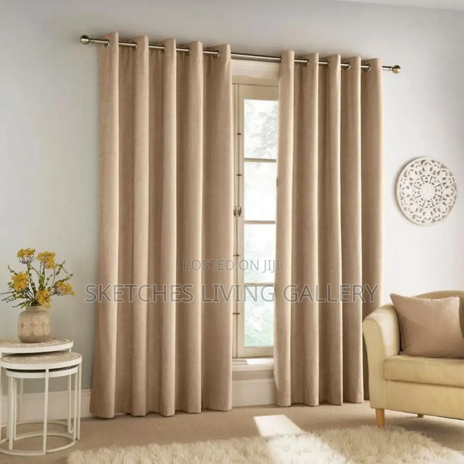2 Pieces Luxury Curtain Drapes for Modern Home