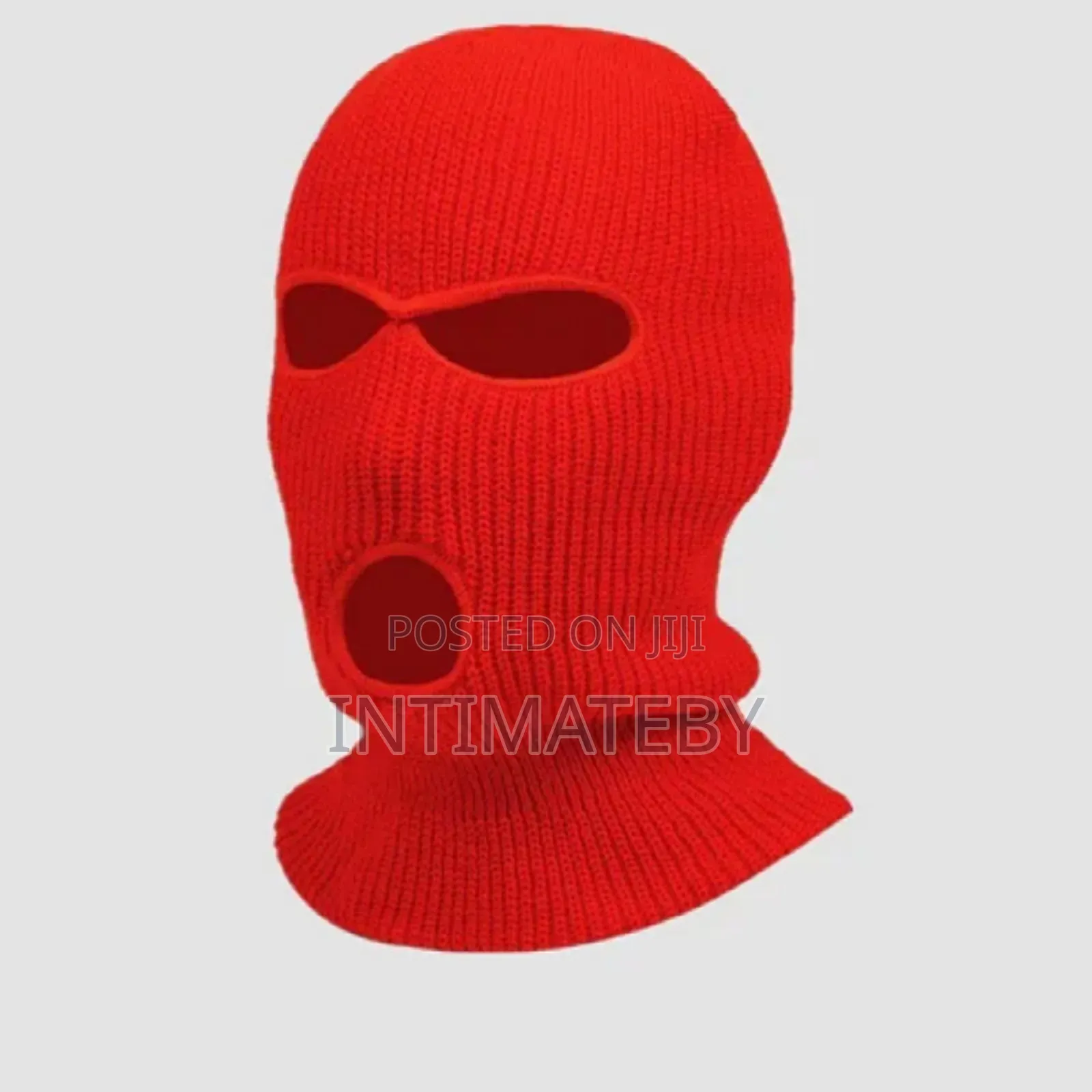 Unisex Black Ski Mask (3-Hole Balaclava) – Soft Breathable