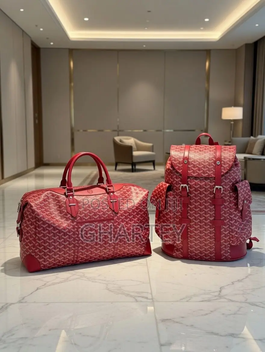 Luxury Signature Travel Set – Designer Duffel Backpack Duo