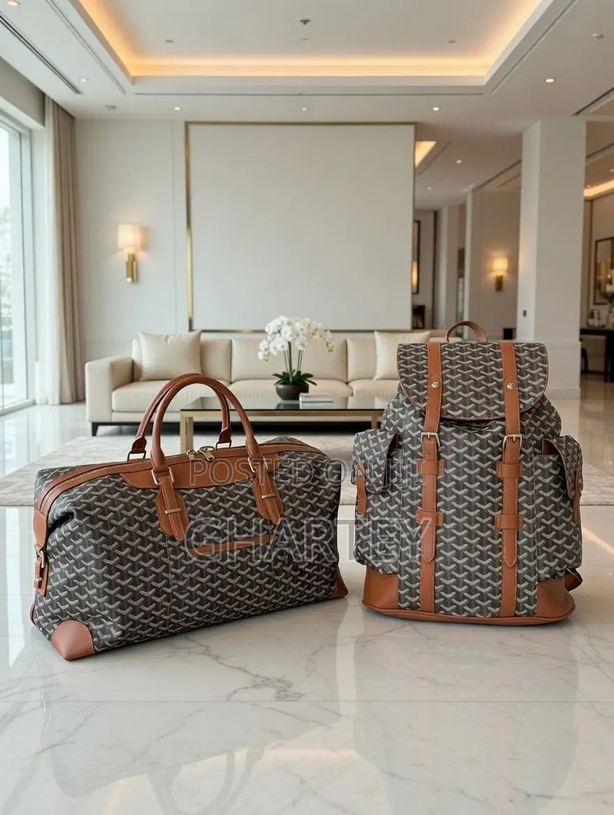 Luxury Signature Travel Set – Designer Duffel Backpack Duo