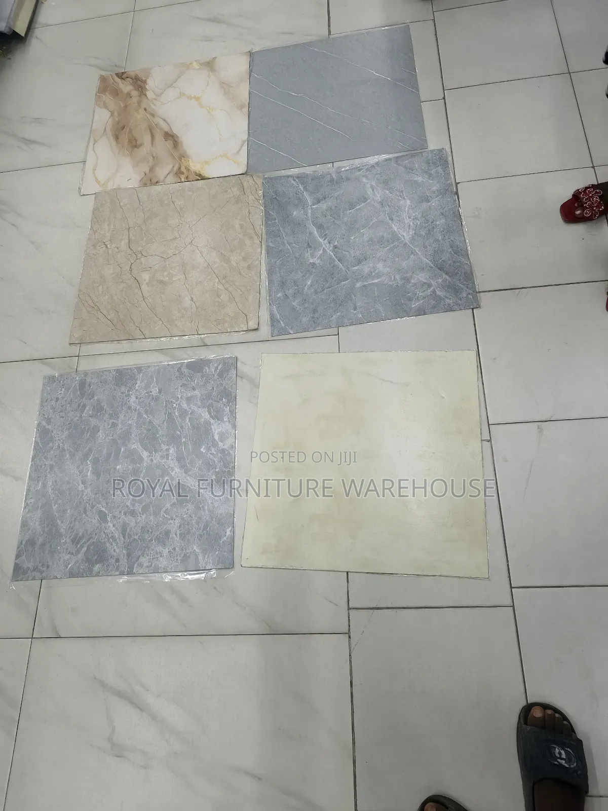 60 X 60 PVC Floor Vinyl Tiles 15pcs