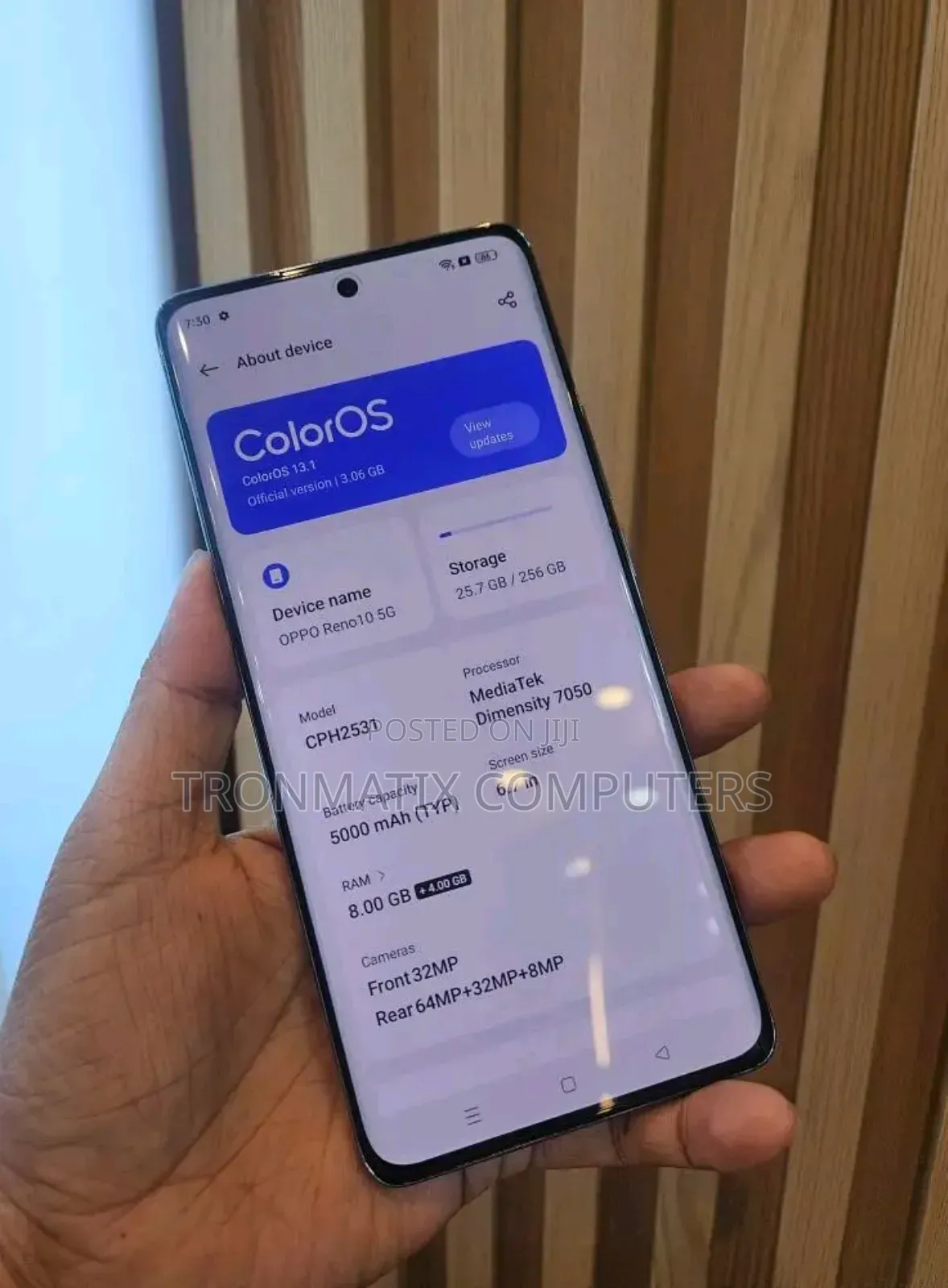 New Oppo Reno 10 5G 256 GB Gray