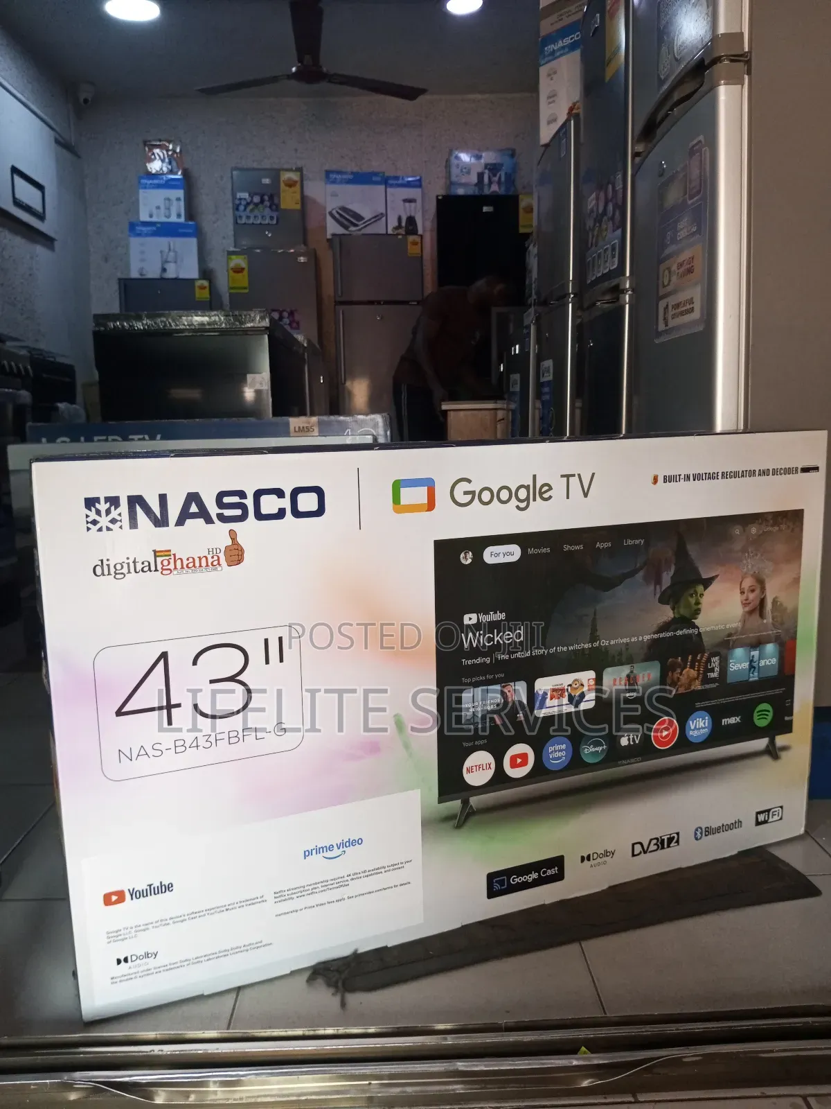 Android Tv - 43" Nasco Njoy Netflix