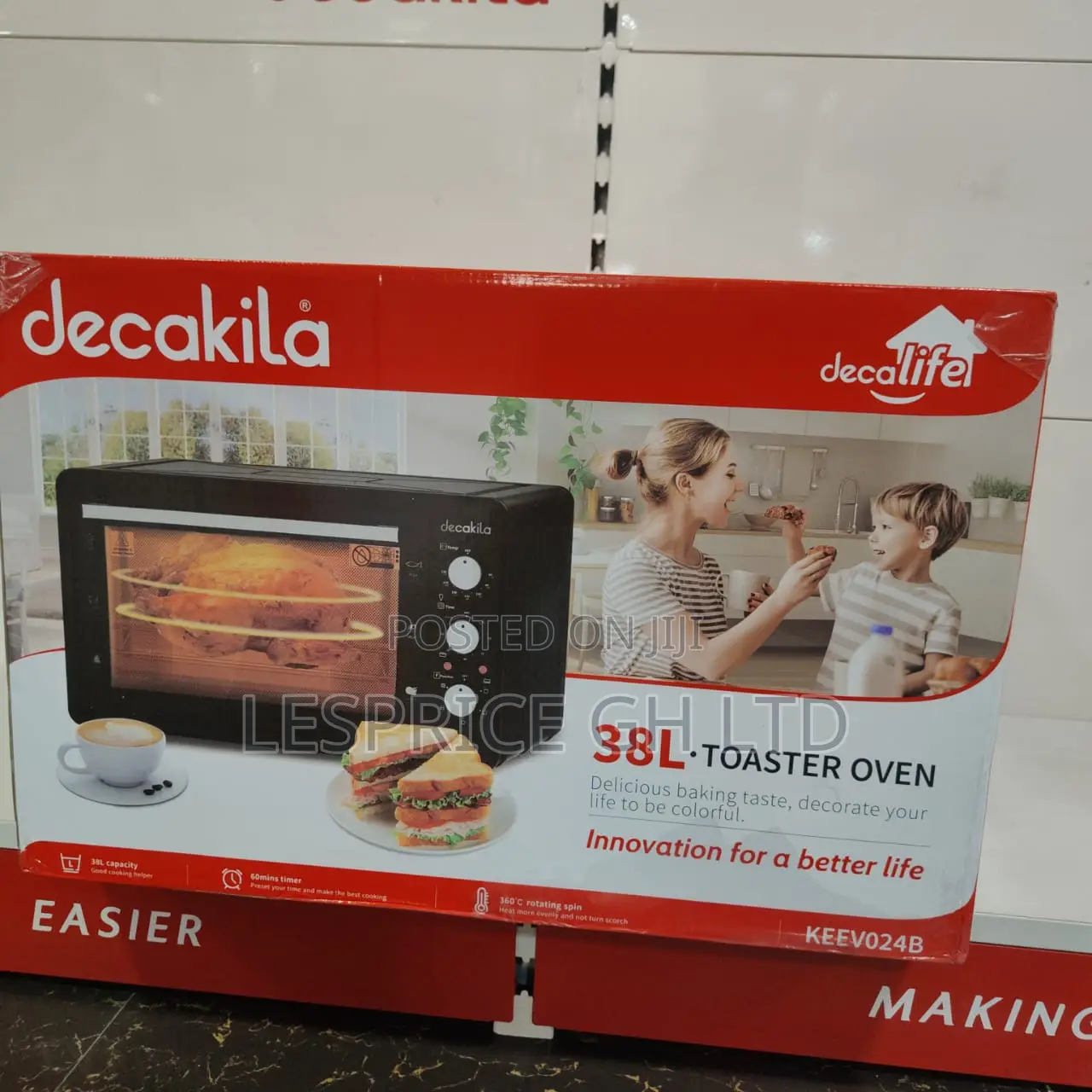 Price Slash on 38 LTR Decakila Oven Toaster