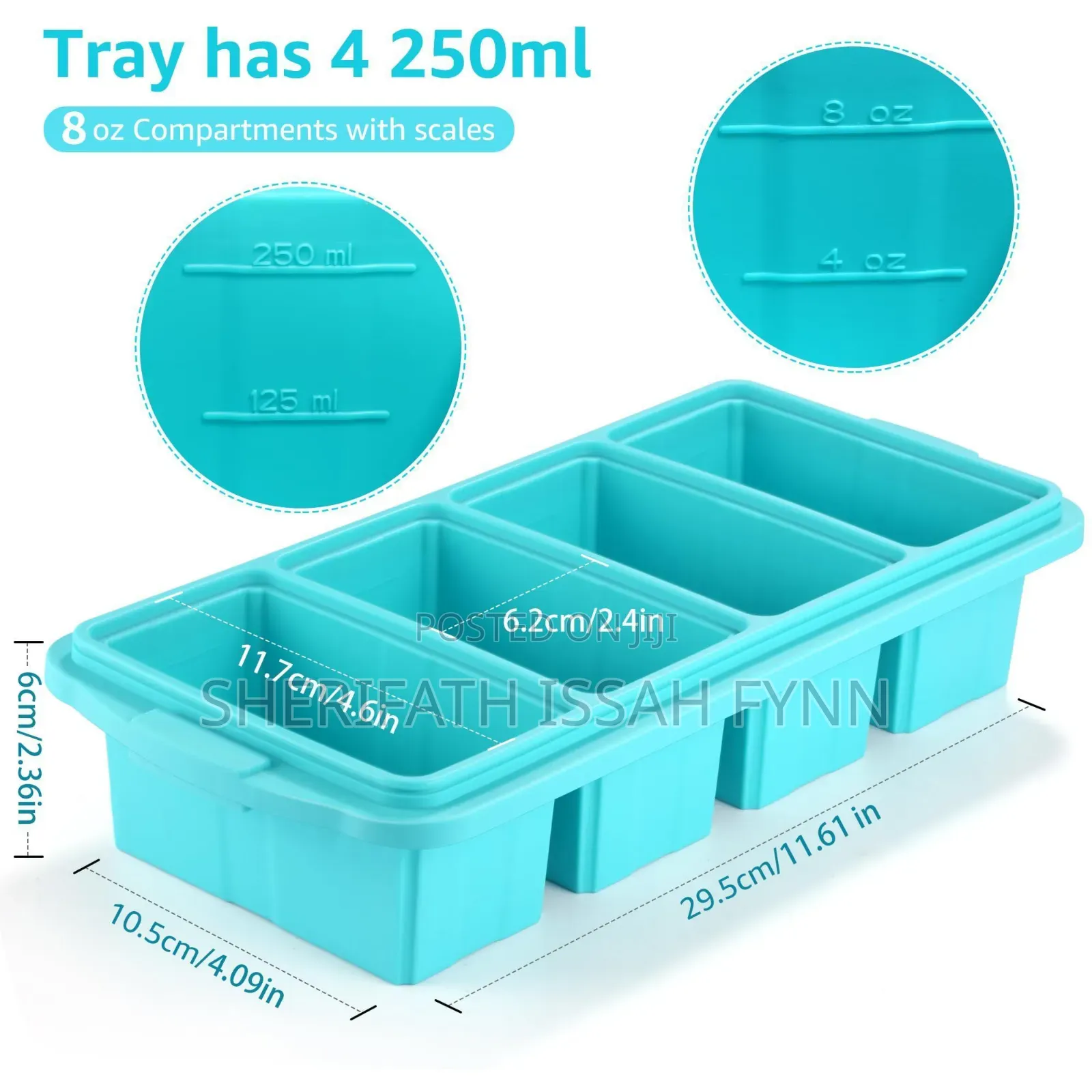 Silicone Soup And Food Freezer Tray - Easy Portion Control