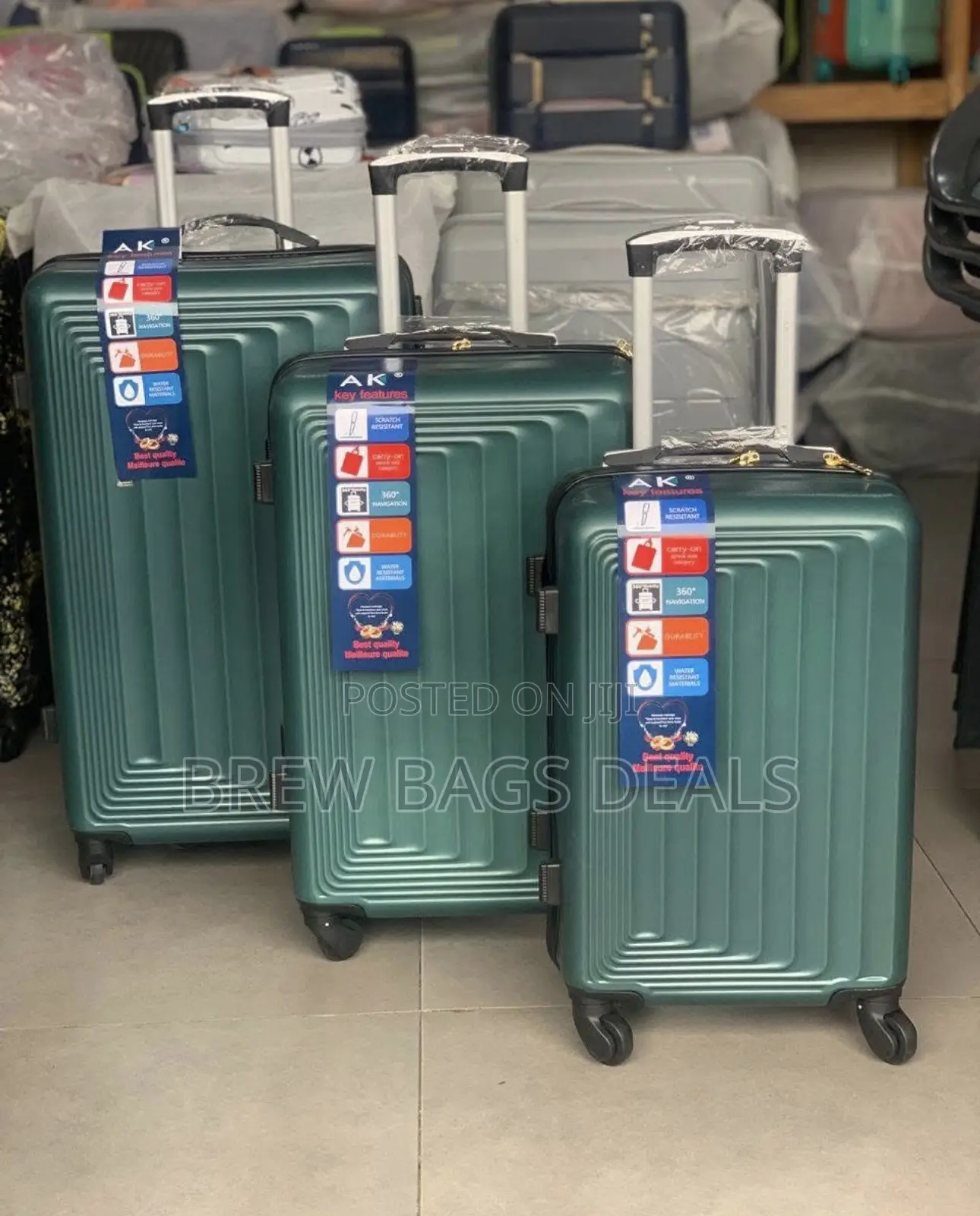 Quality Ak 3set Fiber Anticrack Traveling Bag.