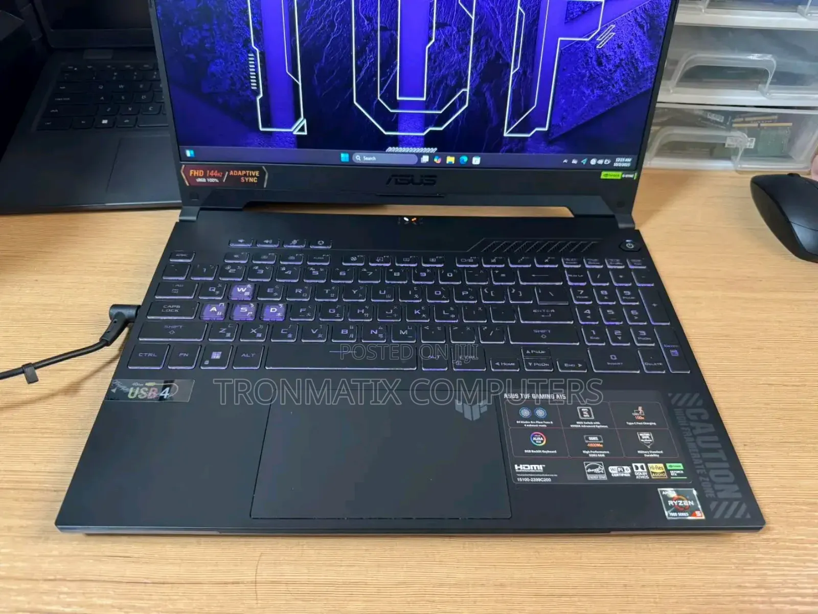 New Laptop Asus TUF Gaming A15 16GB AMD Ryzen 5 SSD 512GB