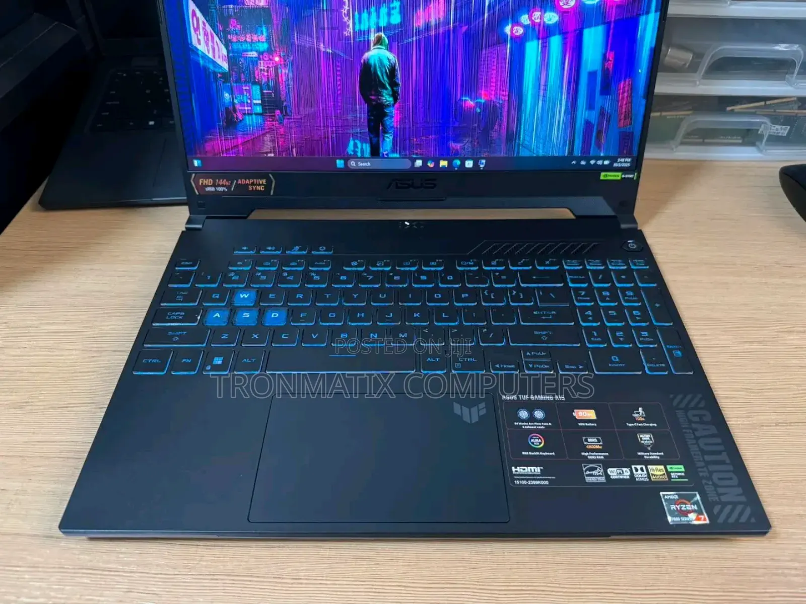 New Laptop Asus TUF Gaming A15 16GB AMD Ryzen 7 SSHD (Hybrid) 512GB