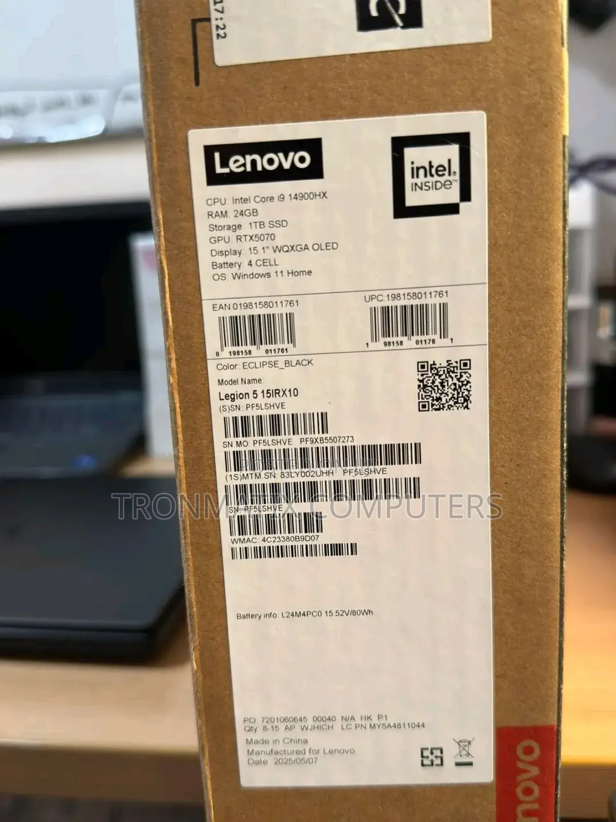 New Laptop Lenovo G710 24GB Intel Core i9 SSD 1T
