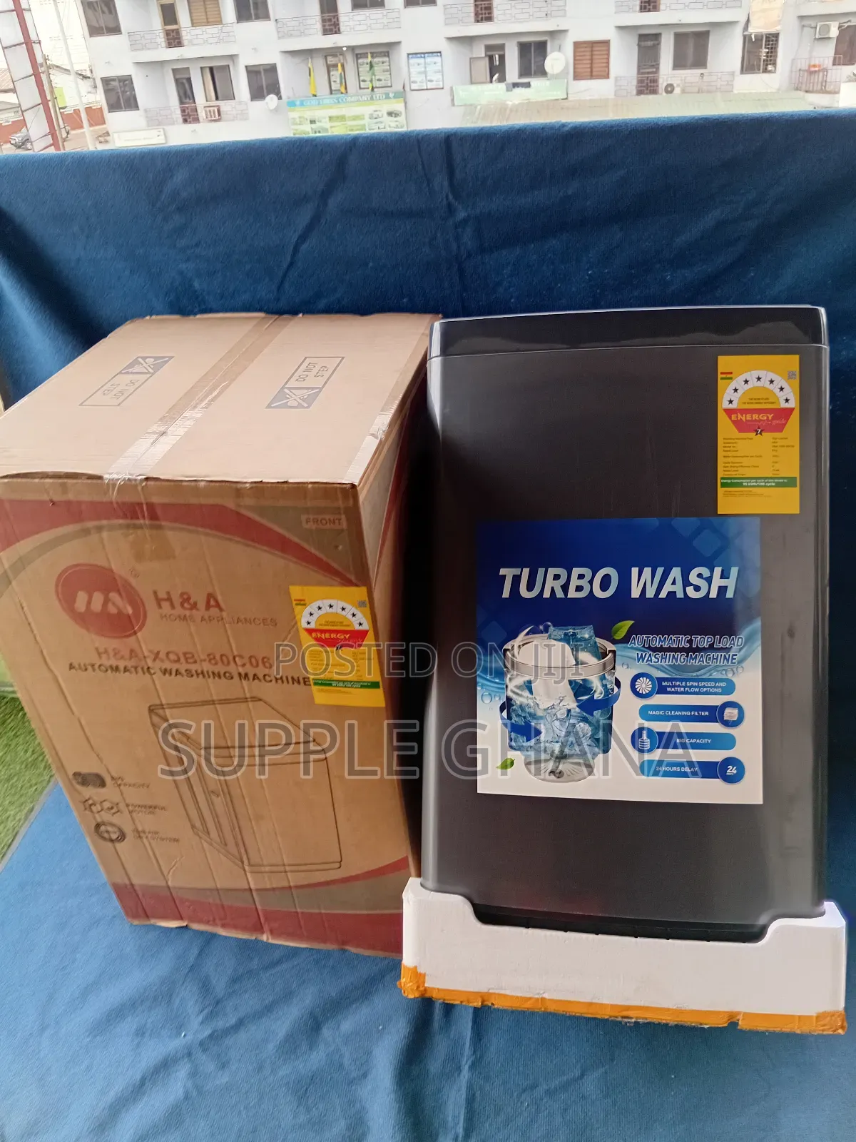 H a 8kg Household Automatic Washing Machine XQB-80c06