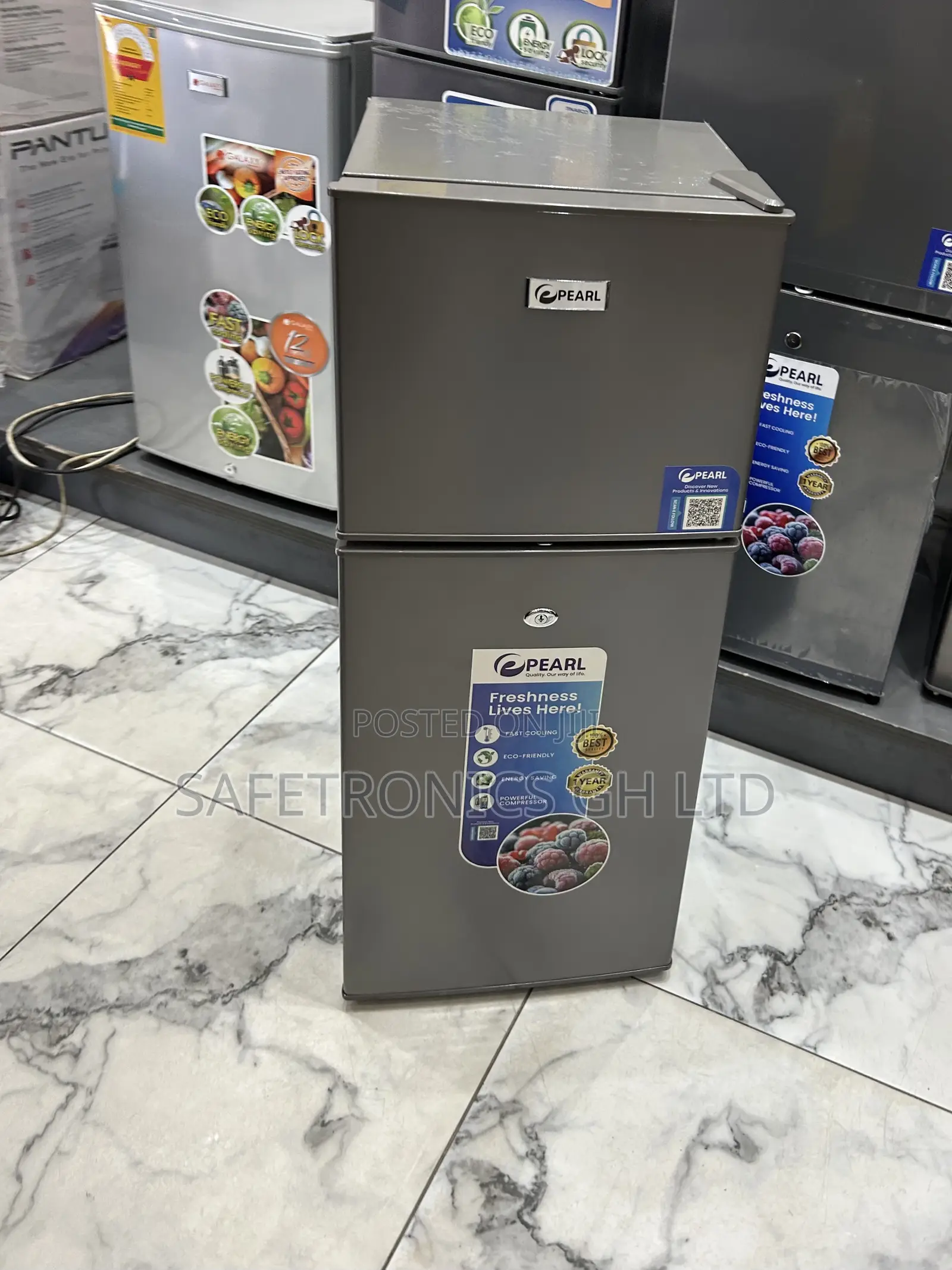 Try Energy Efficient Pf-126-Se Pearl Top Mount Grey 80 Liters Fridge