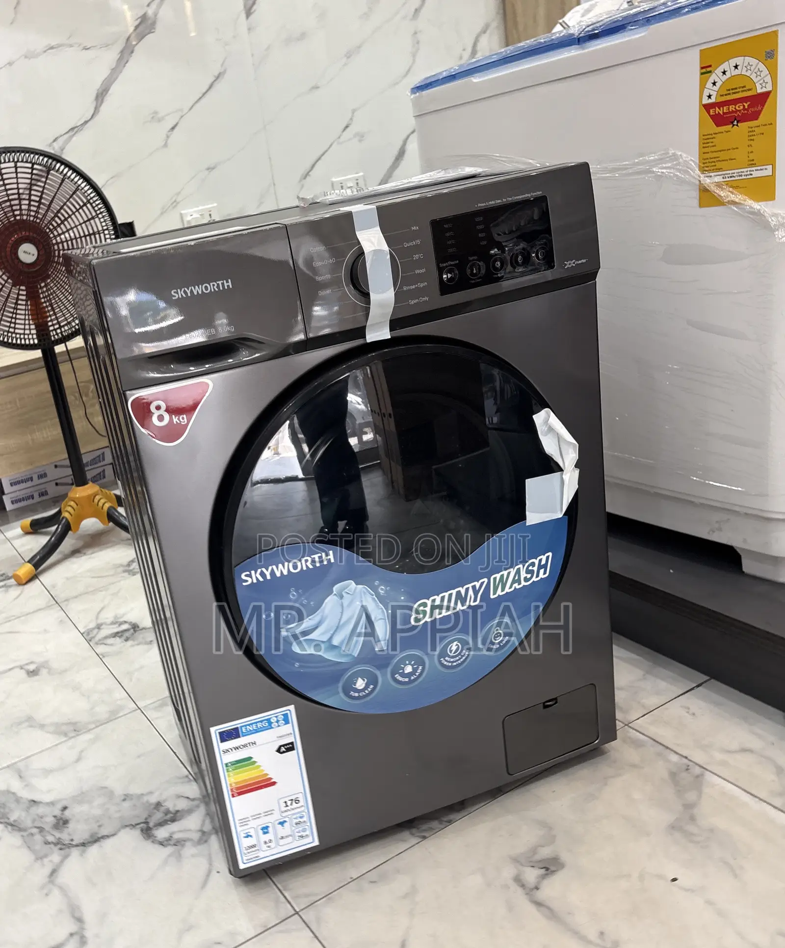 Get Unique Sigma 8kg Electric Washing Machine(Full Auto)Gray 