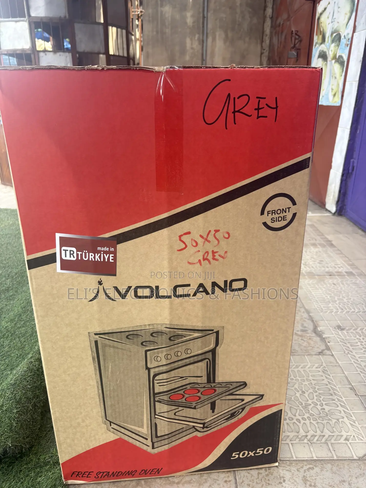 Volcano 50x50 Gas Burner With Oven Grill (Grey Black Available)