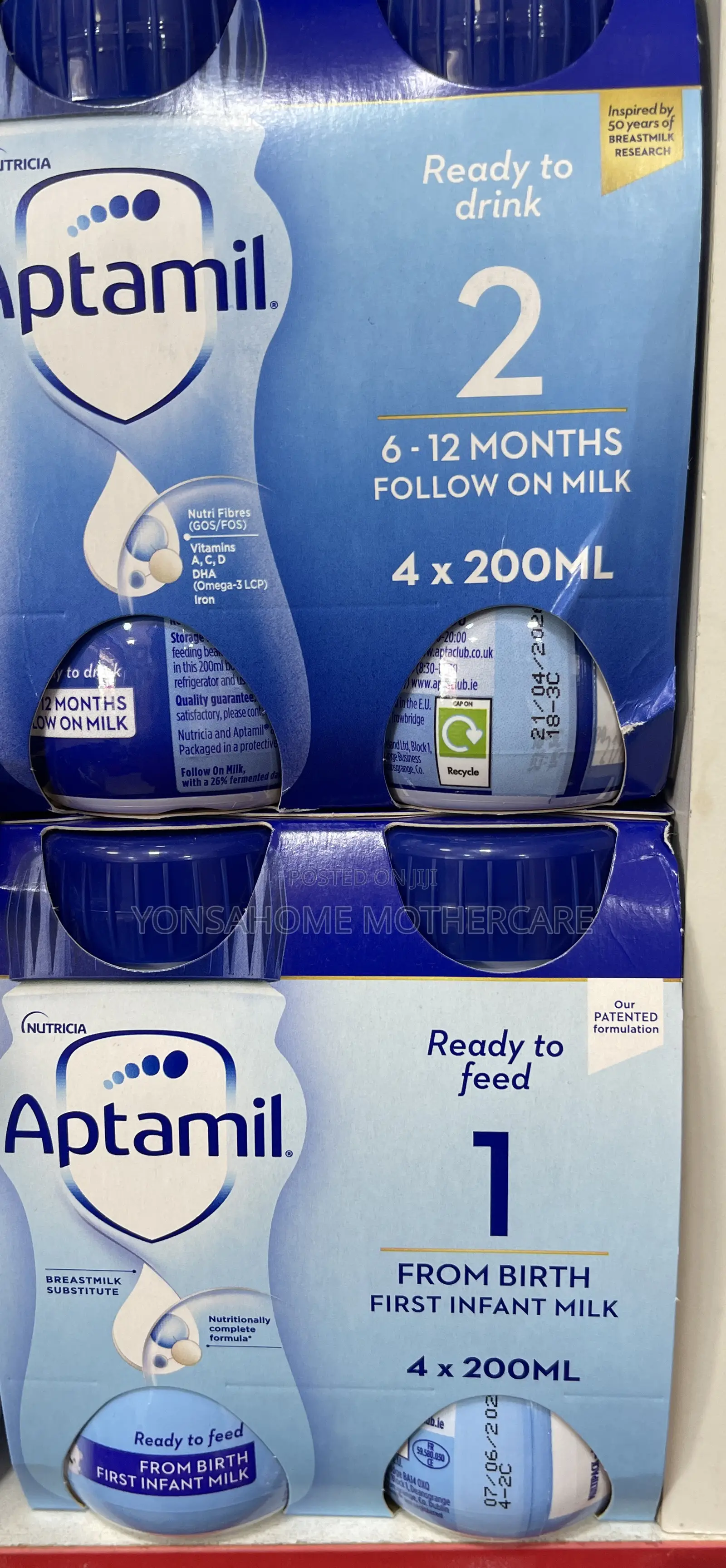 Aptamil Ready to Feed Stages 1 2