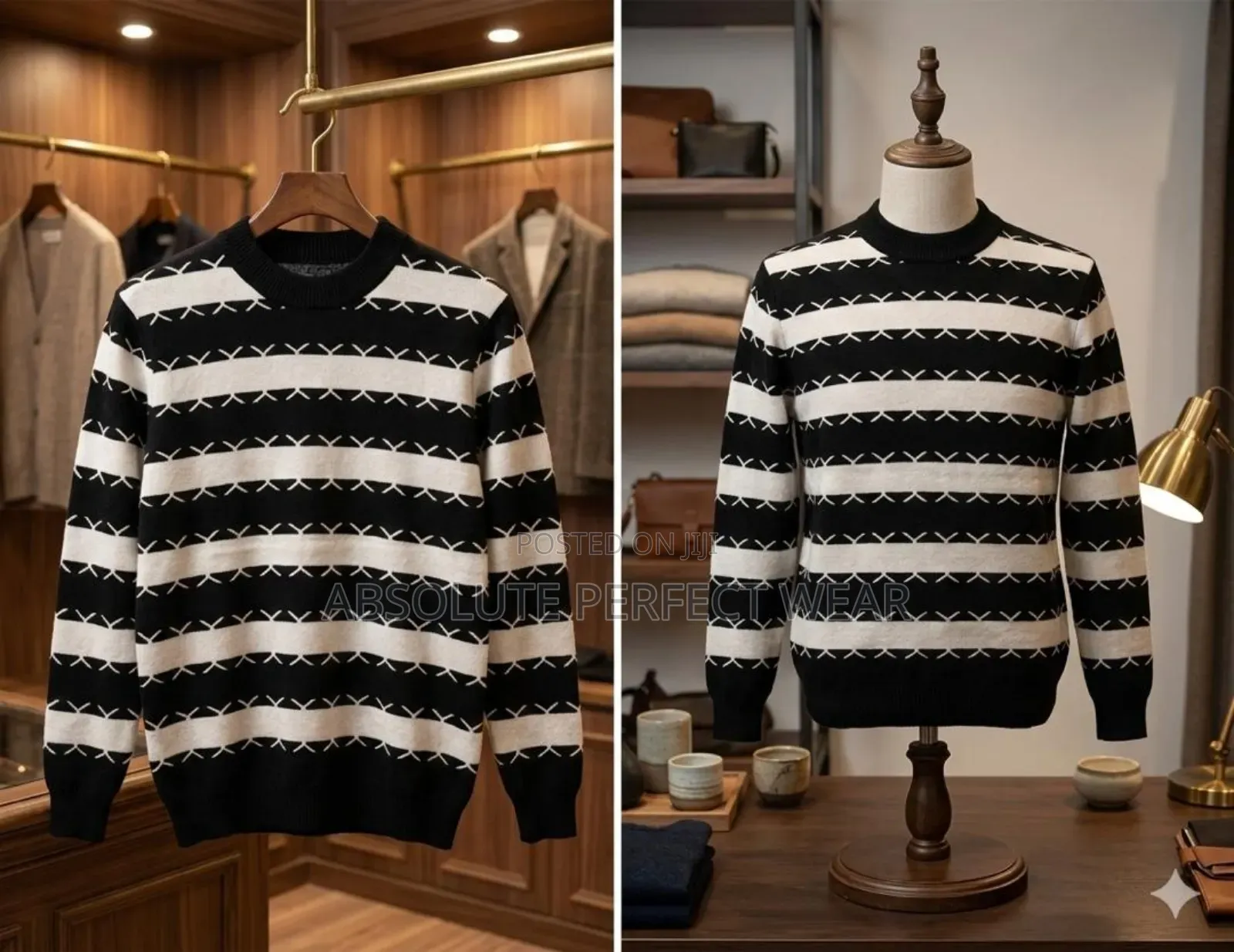 Check Sweater Made From Turkey for Men