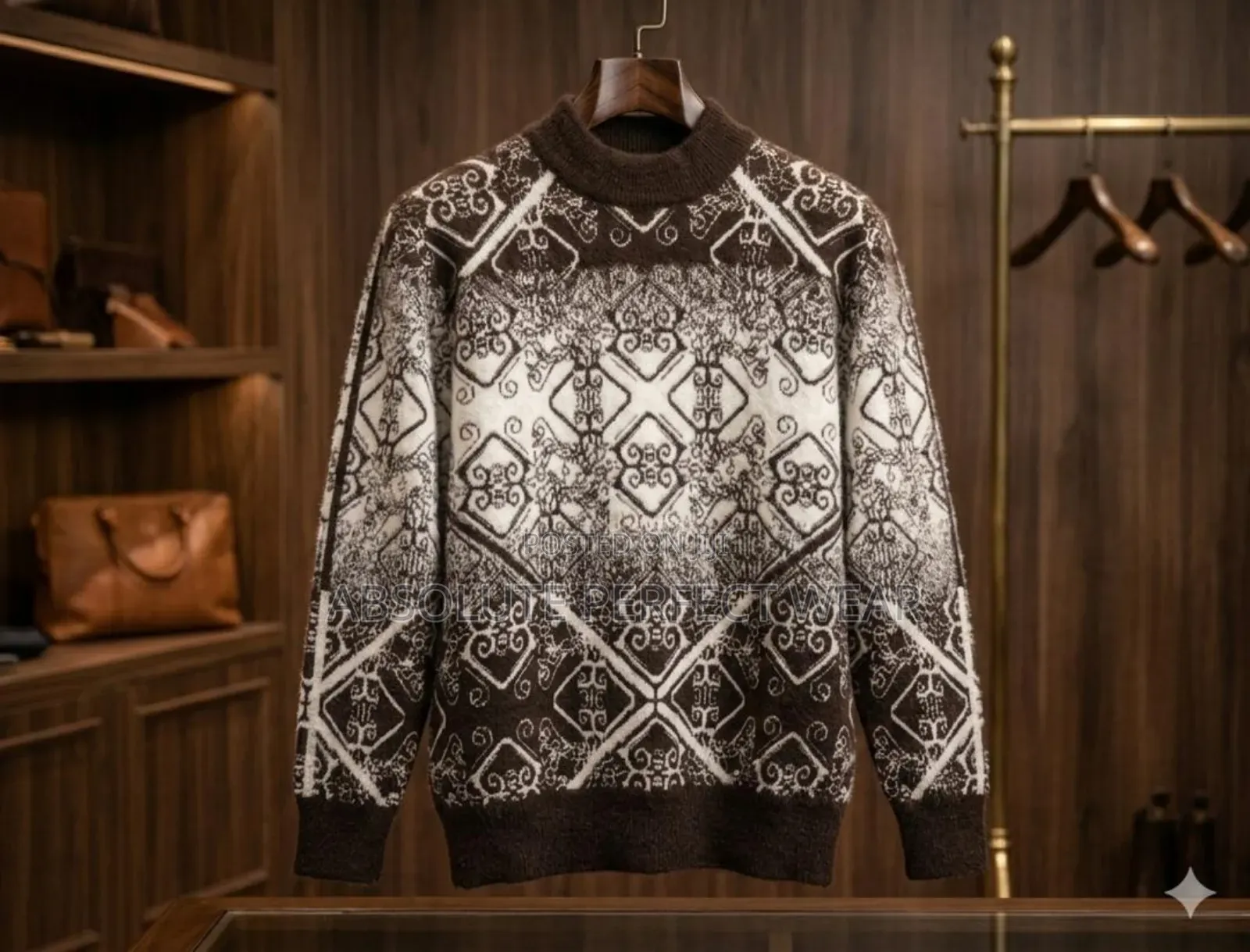 Check Sweater Made From Turkey for Men