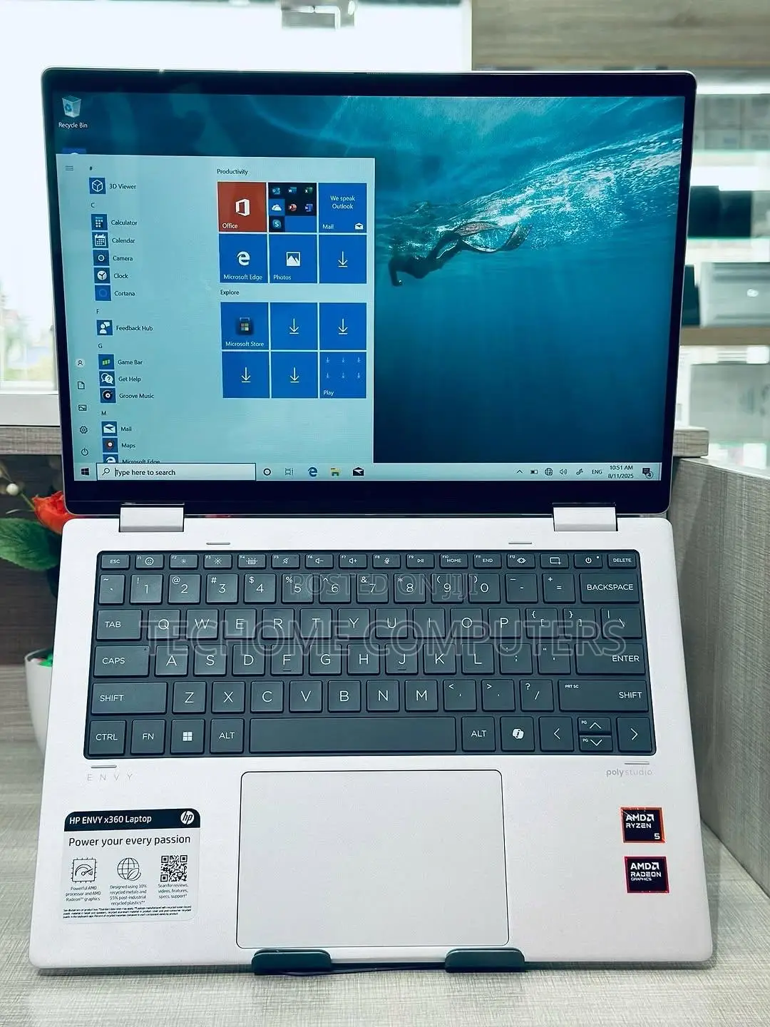 Laptop HP Envy 14 16GB AMD Ryzen 5 SSD 512GB