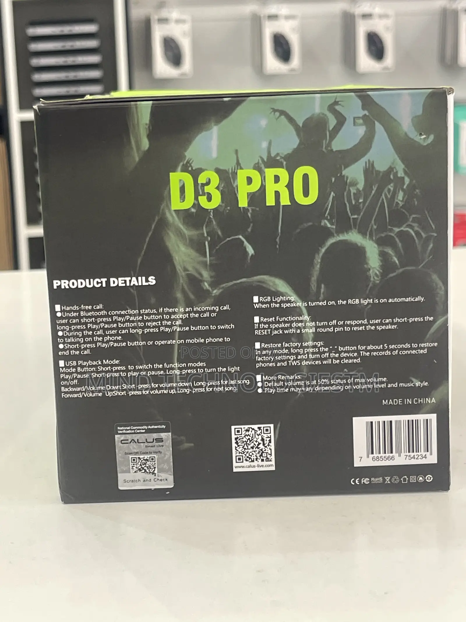 Calus D3 Pro Speaker
