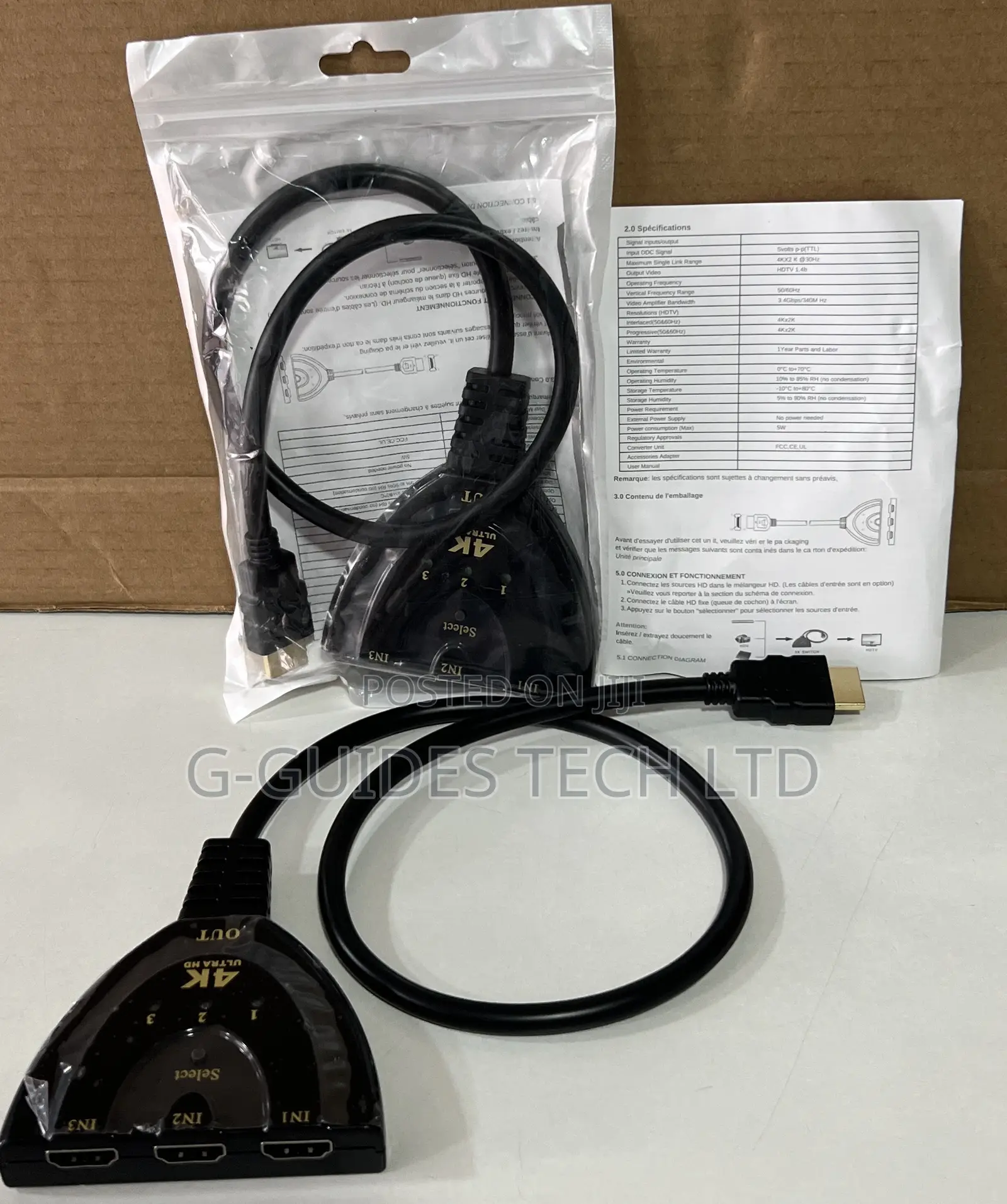 3-port Hdmi Switcher 3-input And 1-output