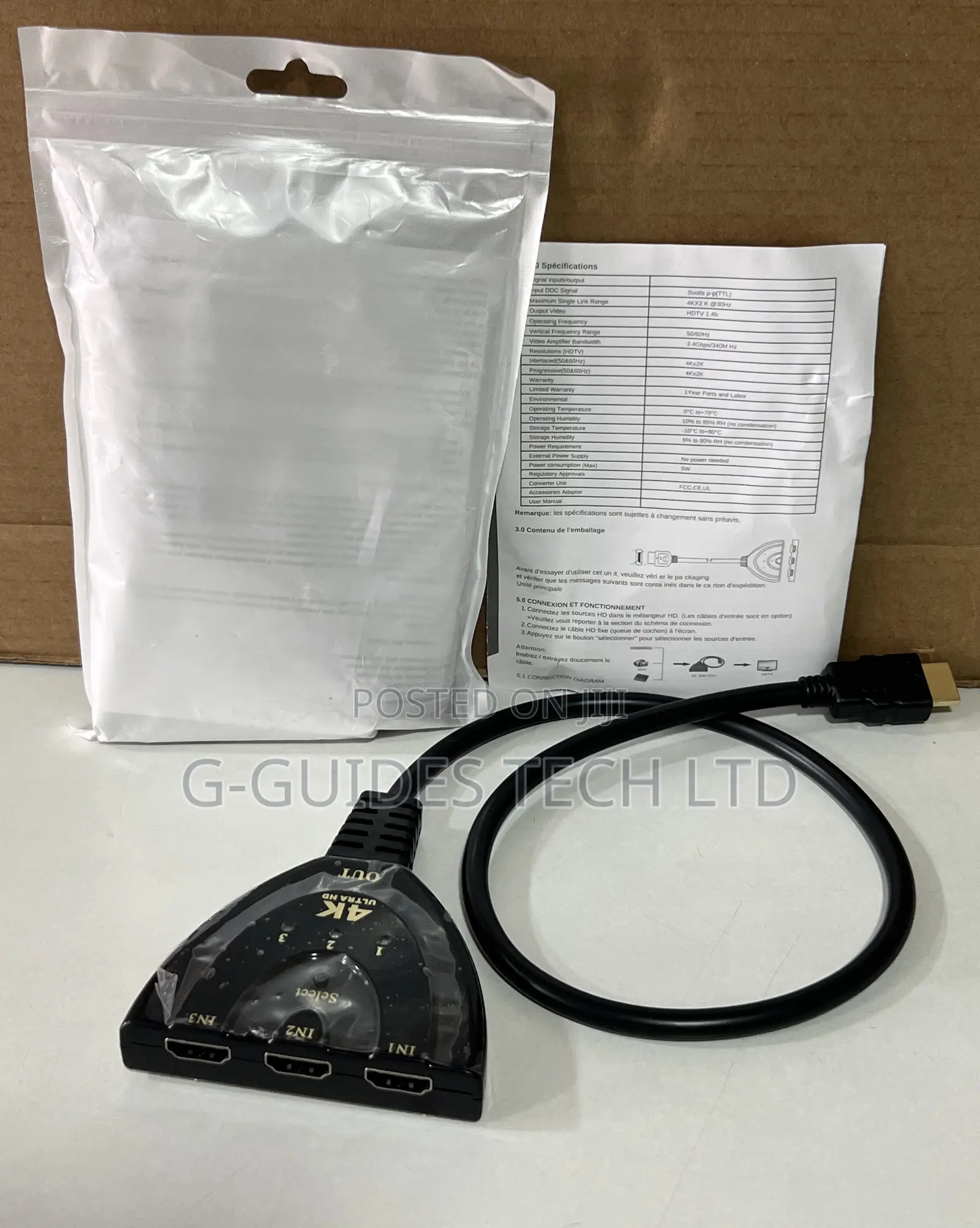 3-port Hdmi Switcher 3-input And 1-output