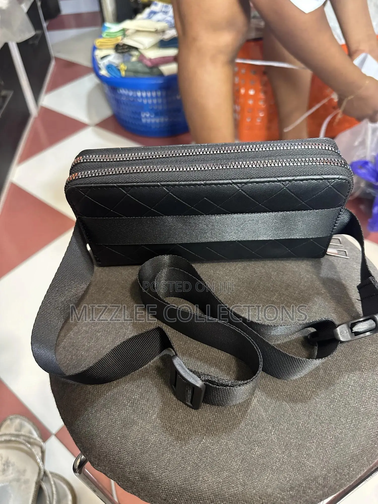 Classic Wallet/Waist Bag/Purse in Black and Brown for Unisex