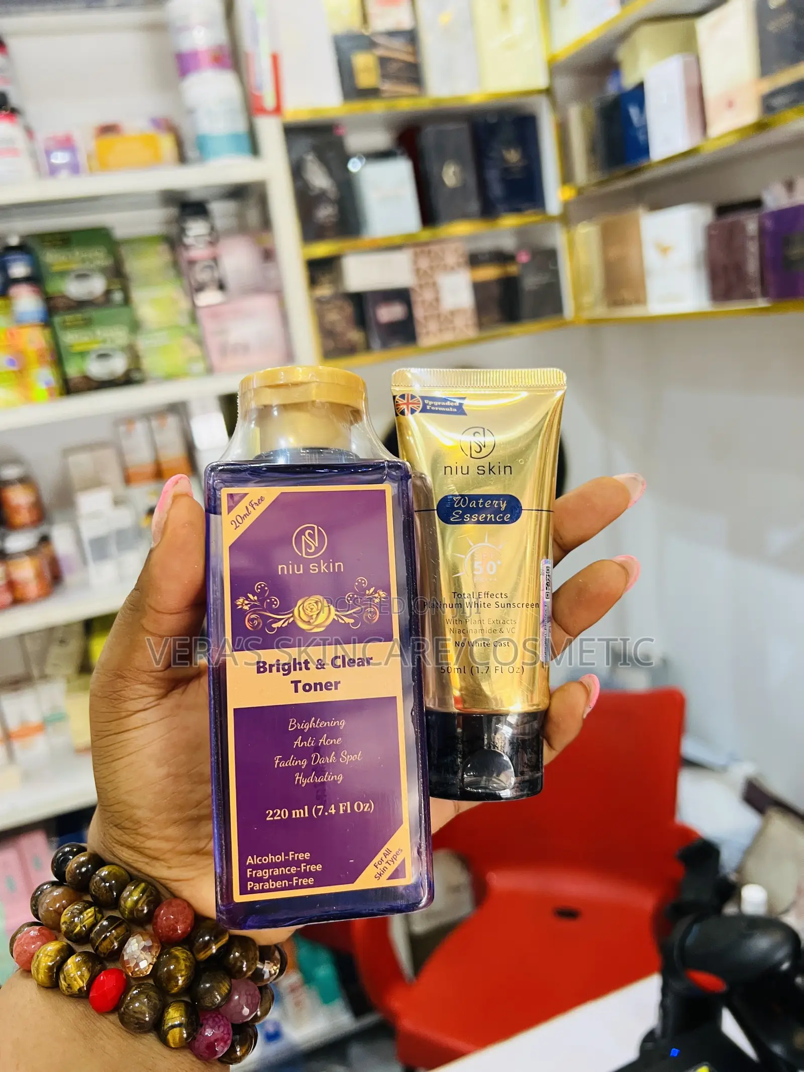 Niu Skin Face Toner and Sunscreen