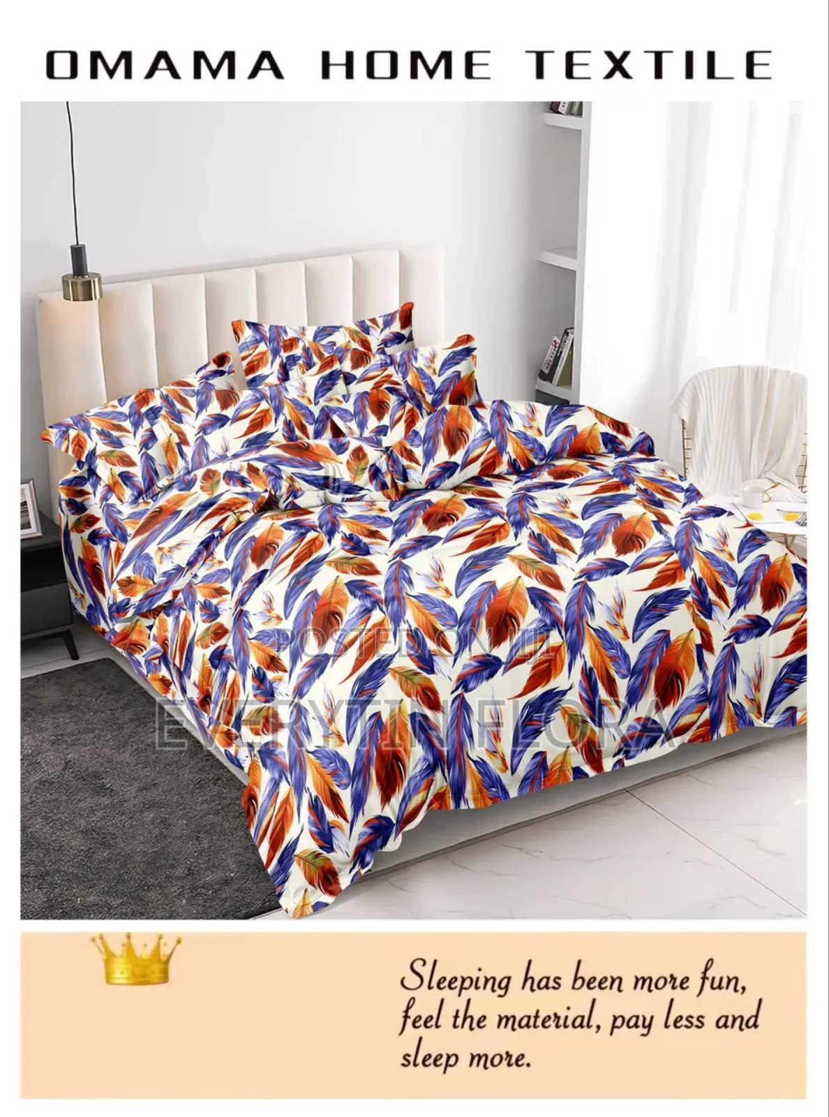 One Bedsheets With 3 Pillowcases