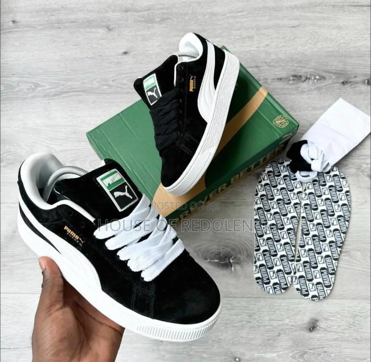 Puma Suede Xl Black/White Sneakers