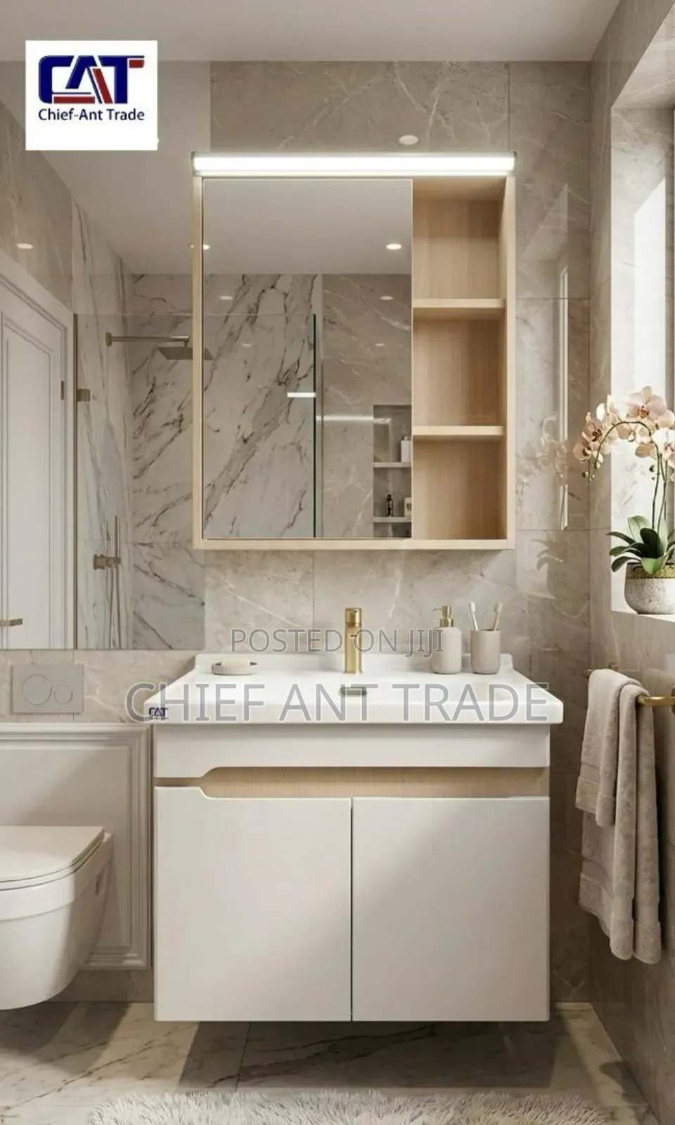Cabinet Basin With Touchscreen Mirror 905 -60cm