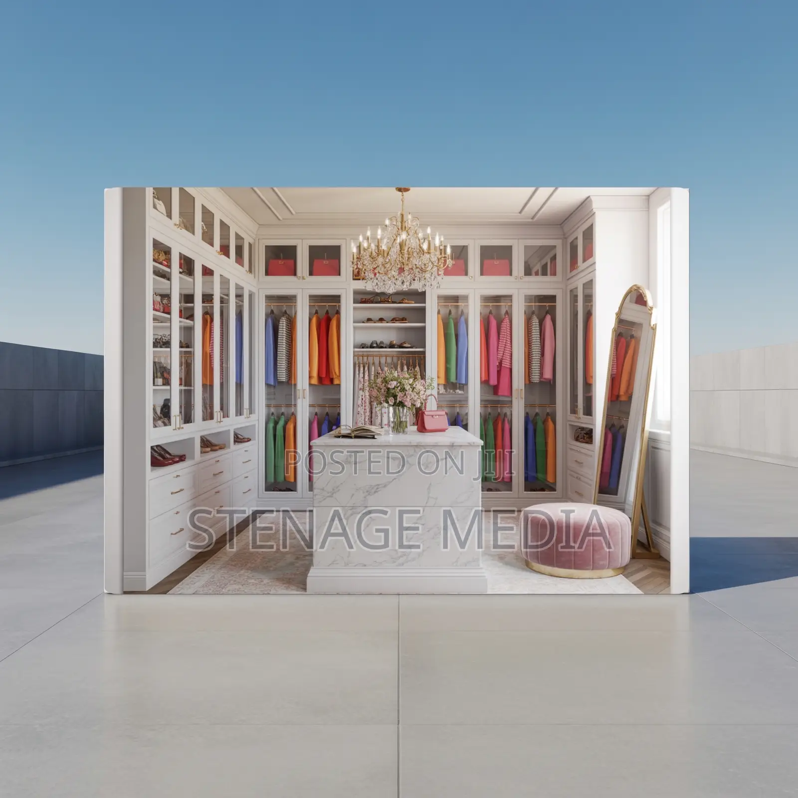 Master Bedroom Closet Walk-in Wardrobe Canvas Frame Wall Art Print