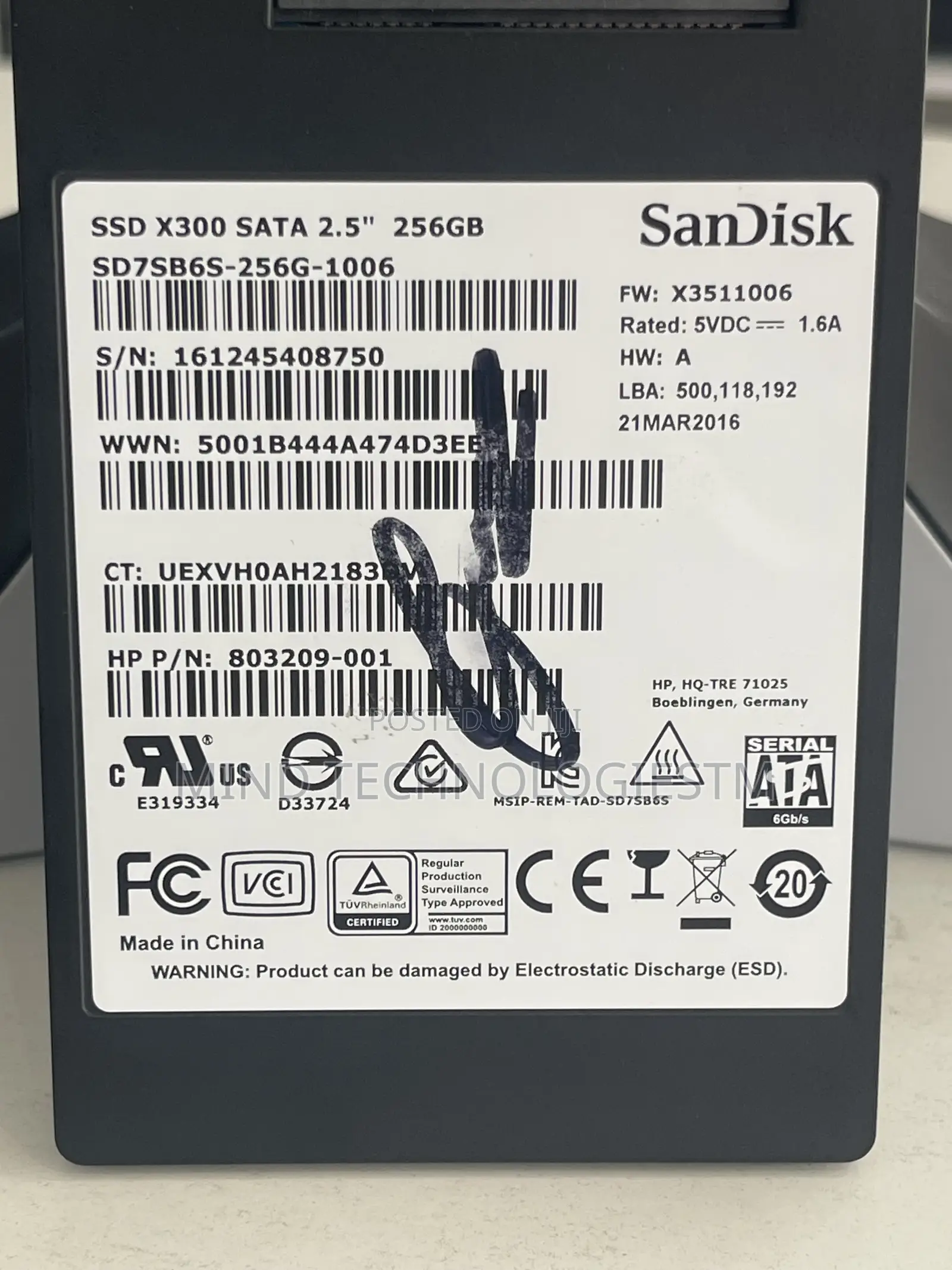 Sandisk SSD X300 256gb