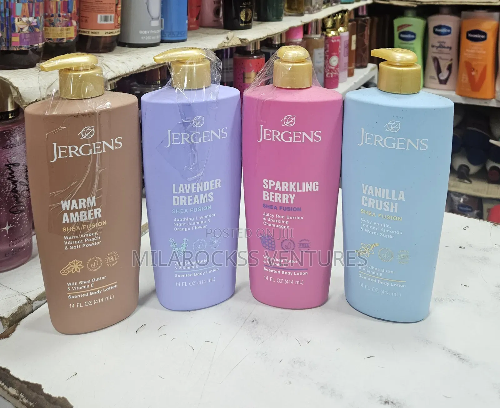 Jergens Scented Body Lotions. 414ml.