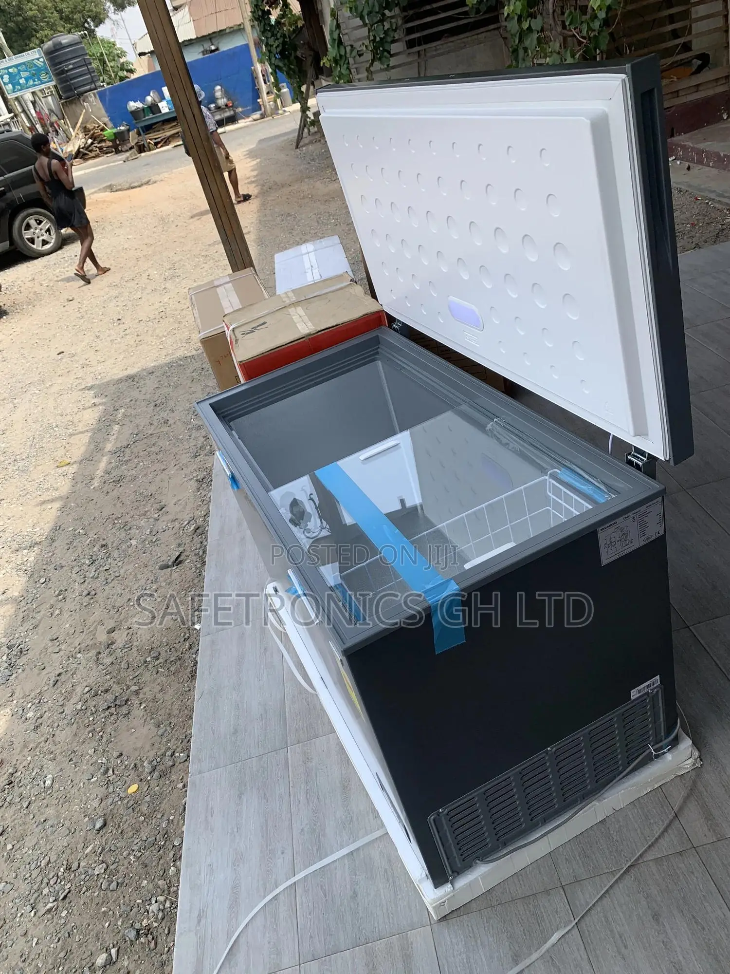 Super Fast Defrost Singledoor Grey Nas-420fl 380 Liters Nasco Freezer