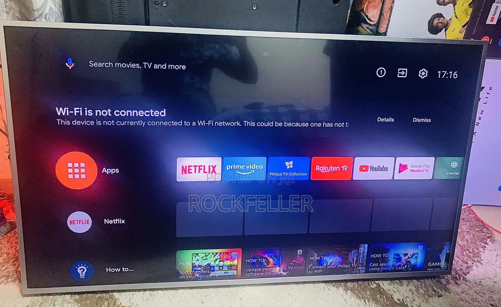 Uk Used Philips Android Smart Uhd HDR Digital Satellite 49 Inches
