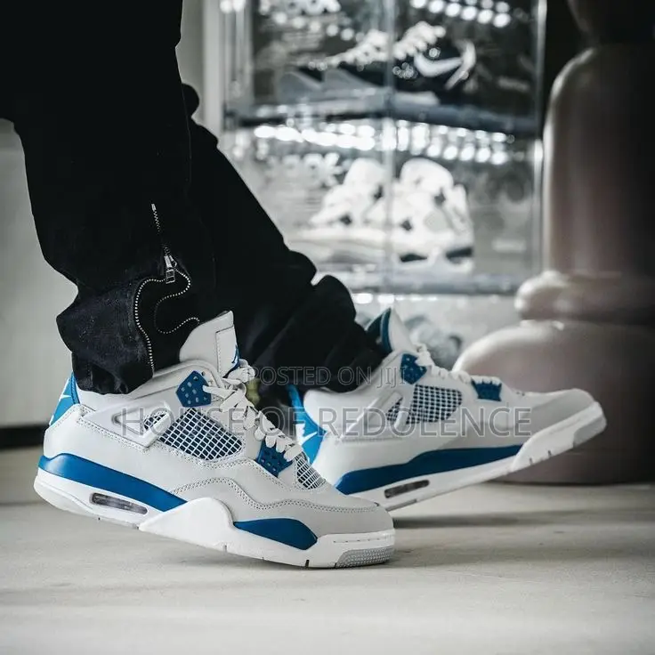 Nike Air Jordan 4 Retro Military Blue Sneakers