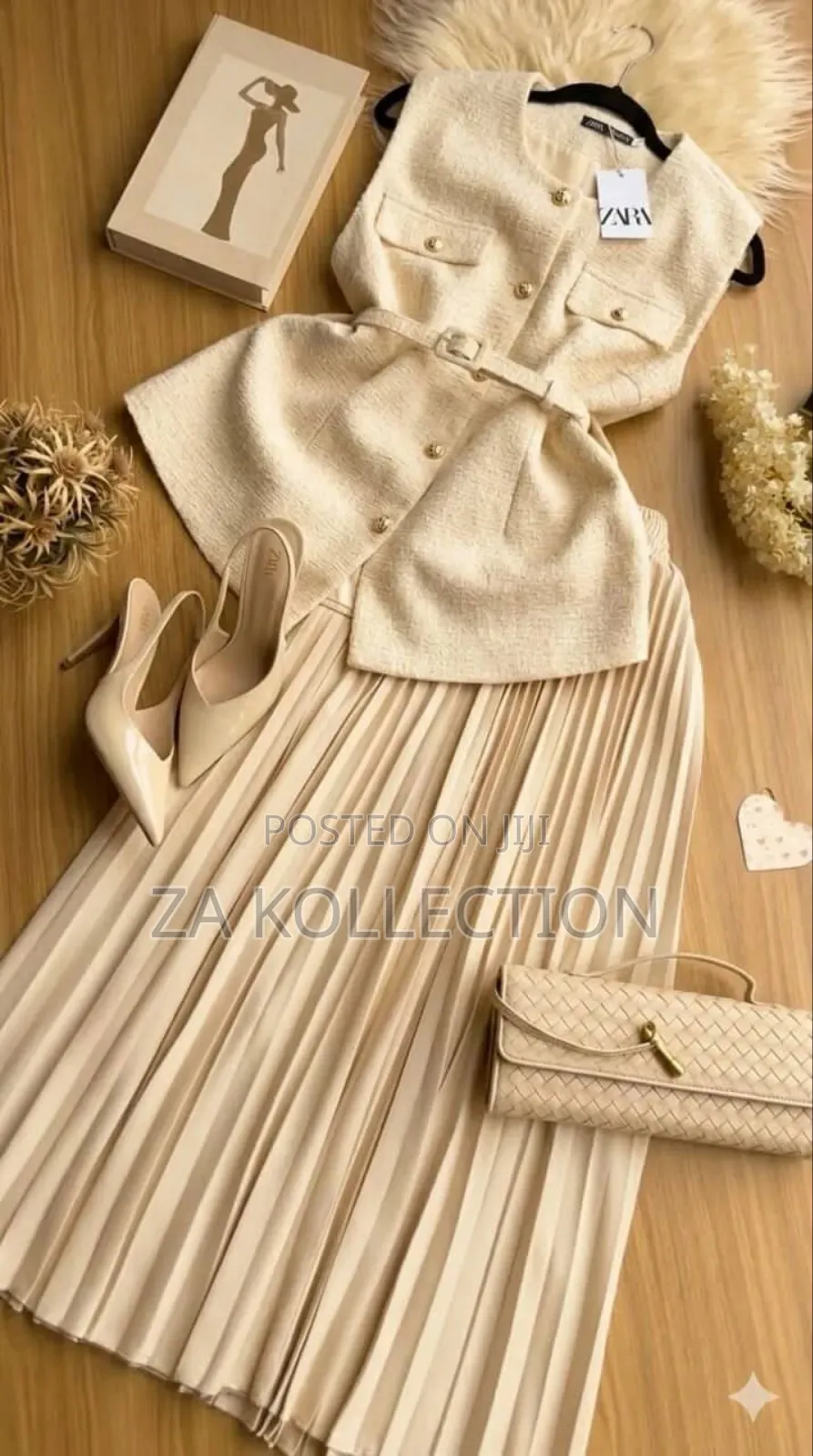 Womens Flare Office Dress With Coat