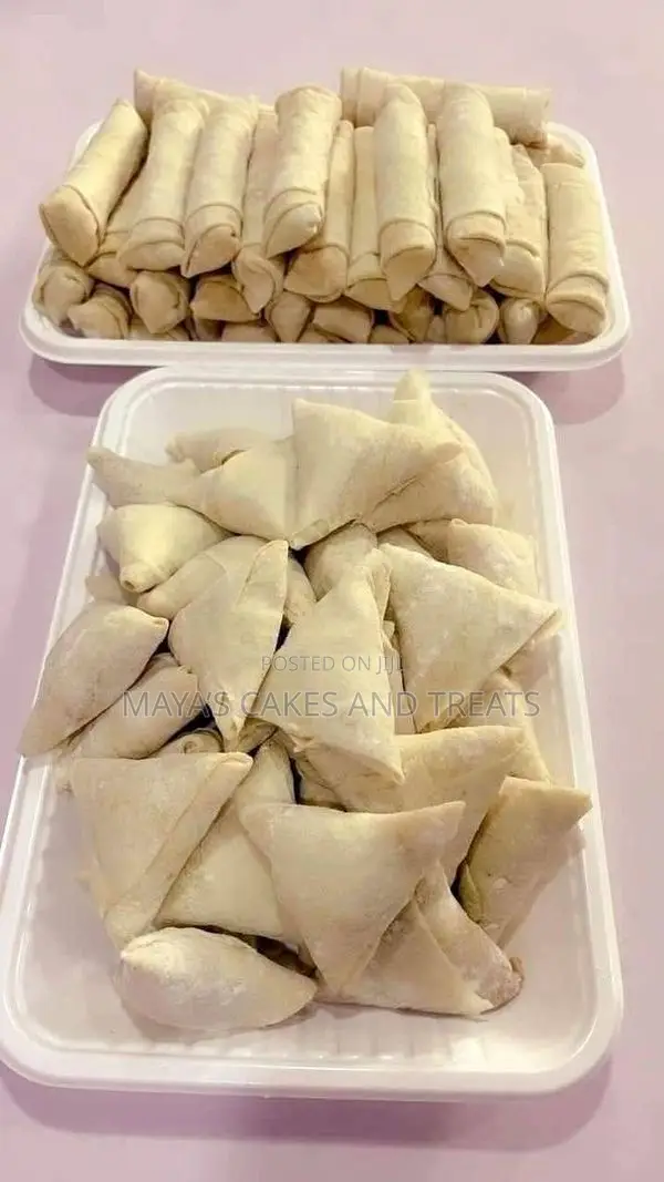 Frozen Spring Rolls and Samosas