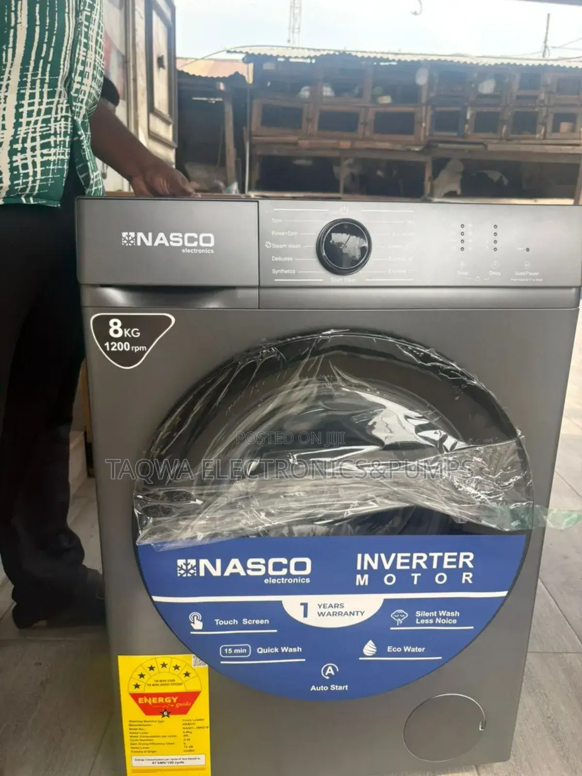 Particular Nasco 8kg Front Load Inverter Washing Machine