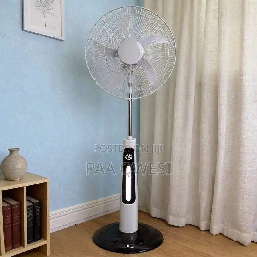 TNT Star 18 Inches Rechargeable Standing Fan With Solar Charging Port