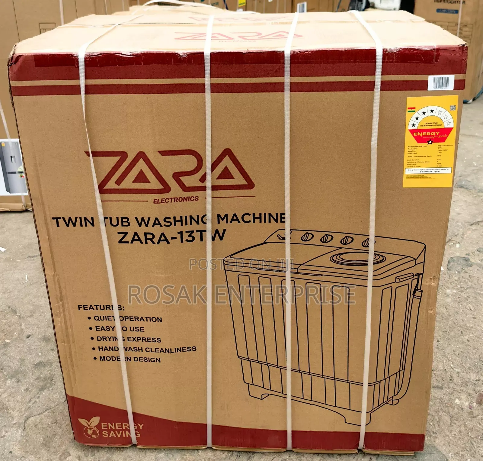 Zaara *13kg* Semi Automatic Washing Machine