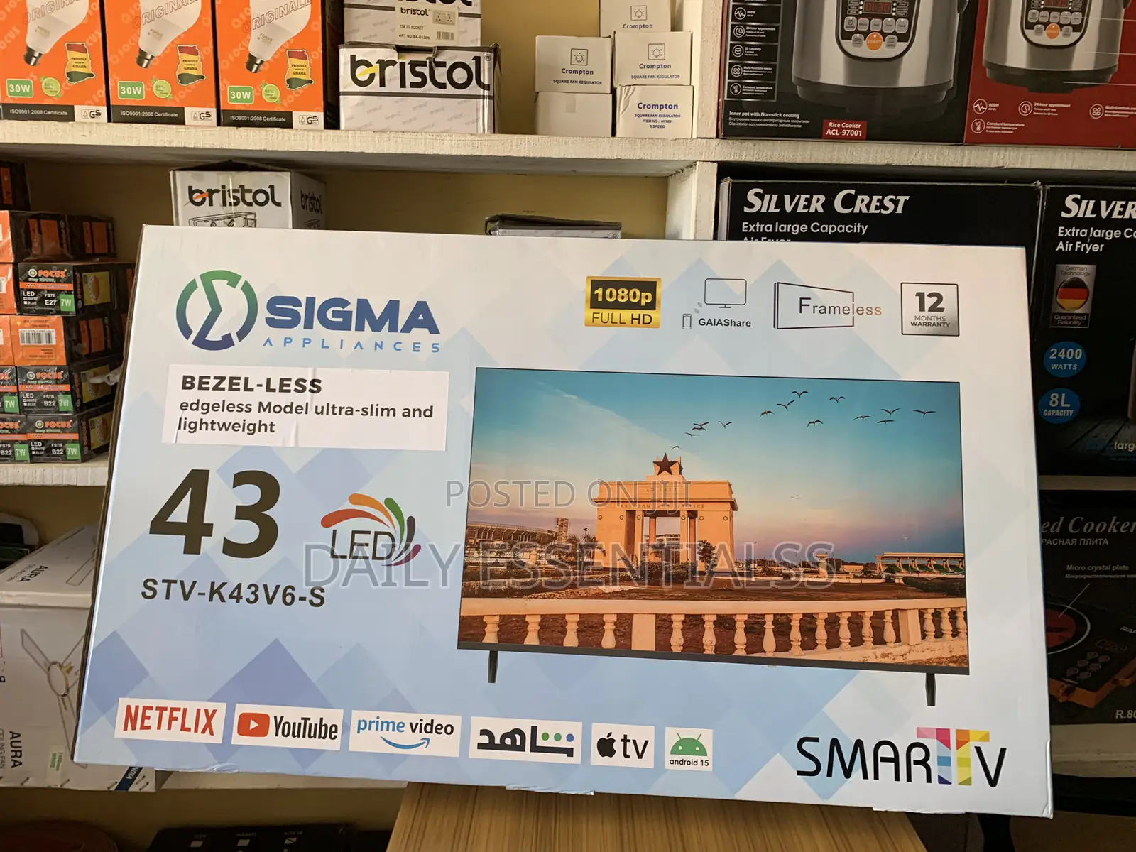 Sigma 43 and 32 Smart Led Tv With Netflix and Youtube