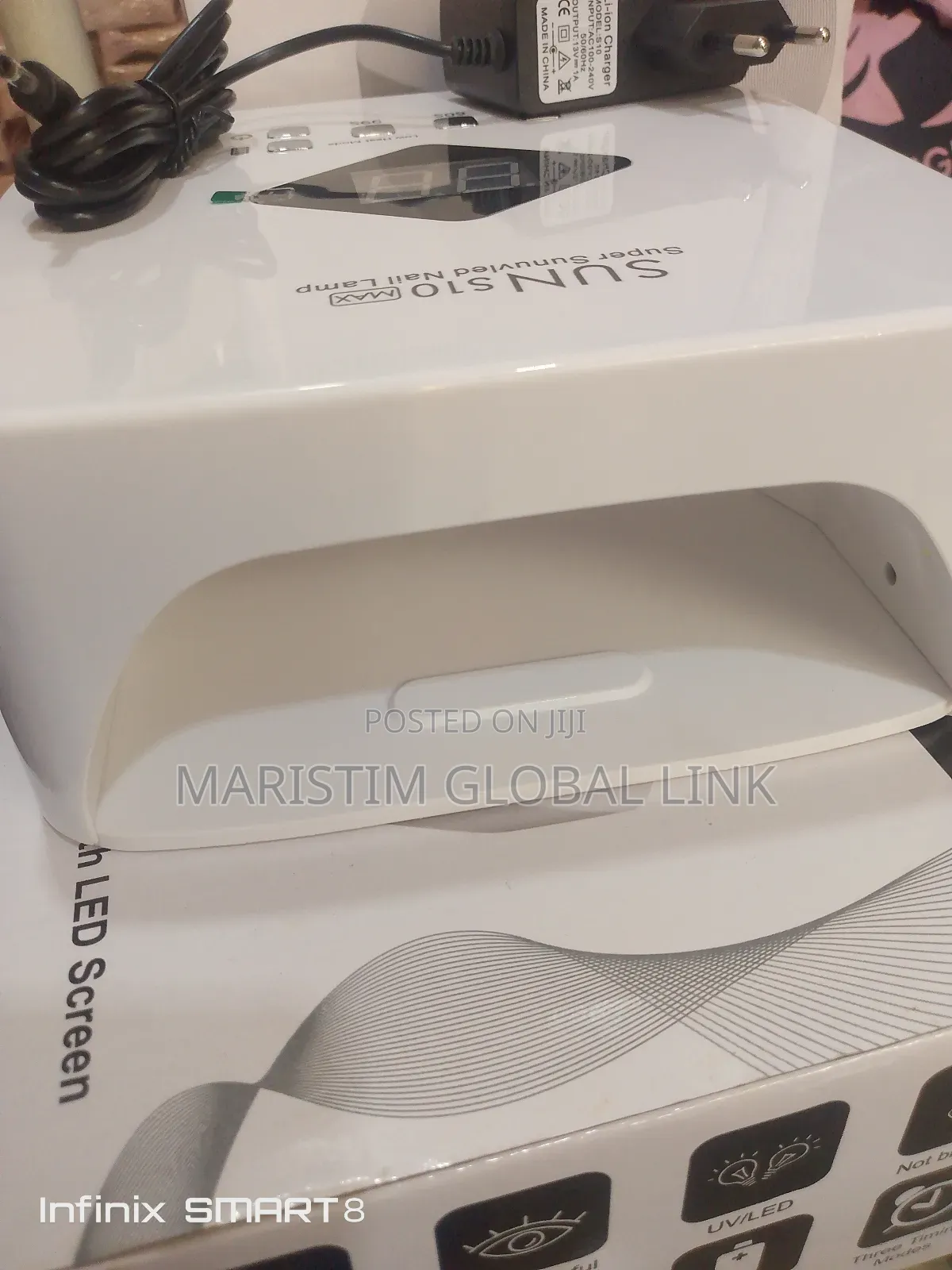 Rechargeable Cordless Uv.Led Lamp Dryer (Gel Nail Dryer)