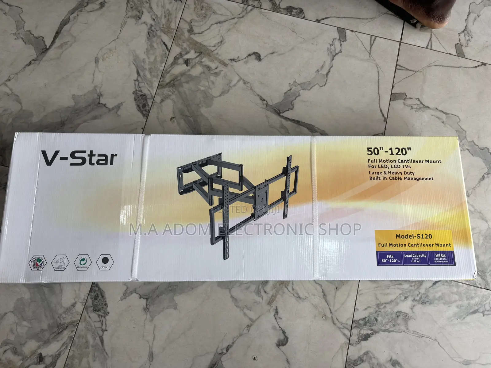 Full Motion Cantilever Adjustable Mount For Led Tv Suits 32”-120”