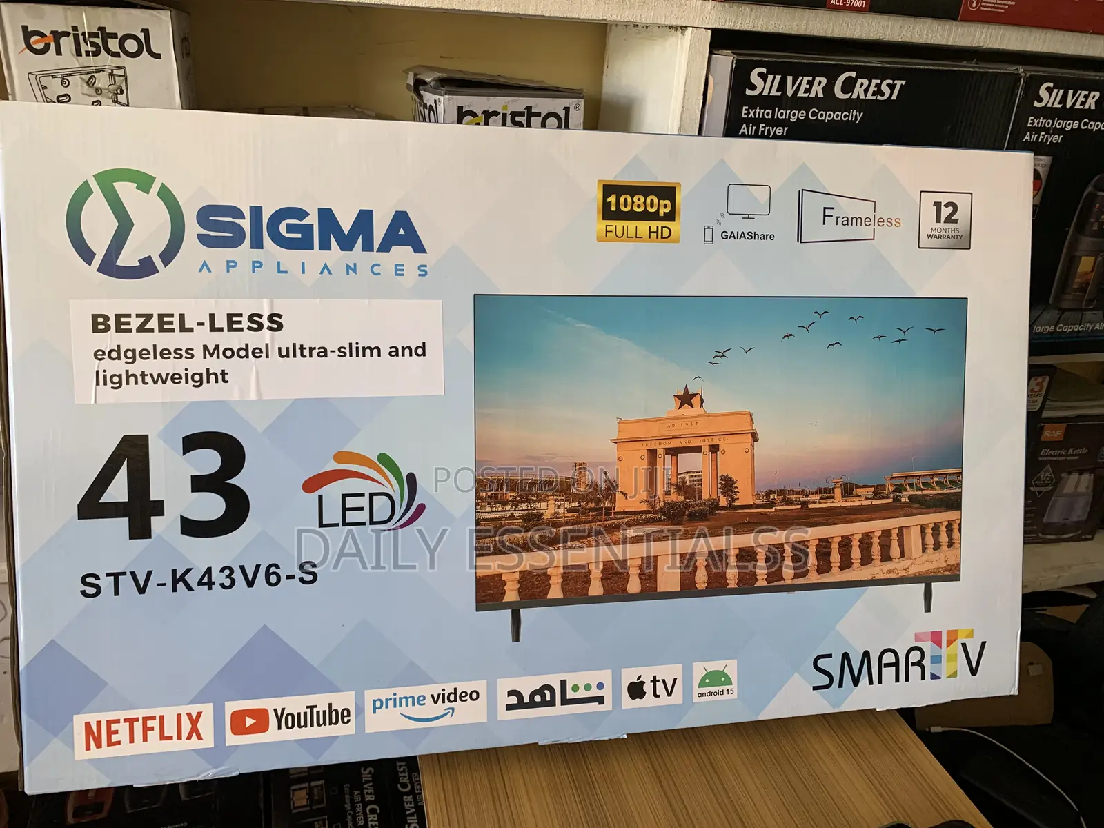 Brand New Sigma 43 and 32 Inch Full Hd Smart Television