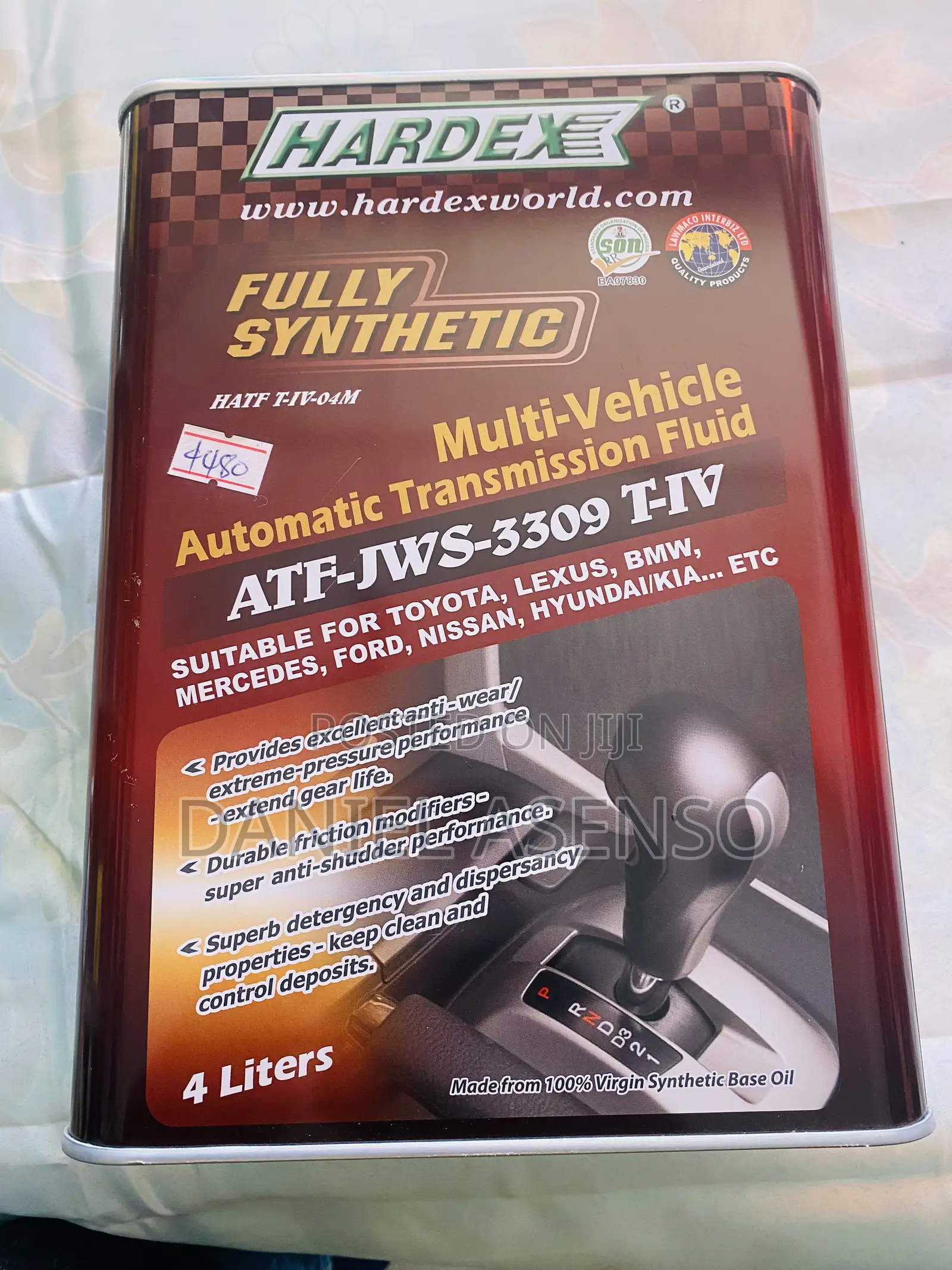 Hardex Fully Synthetic Multi-Vehicle Automatic Transmission Fluid