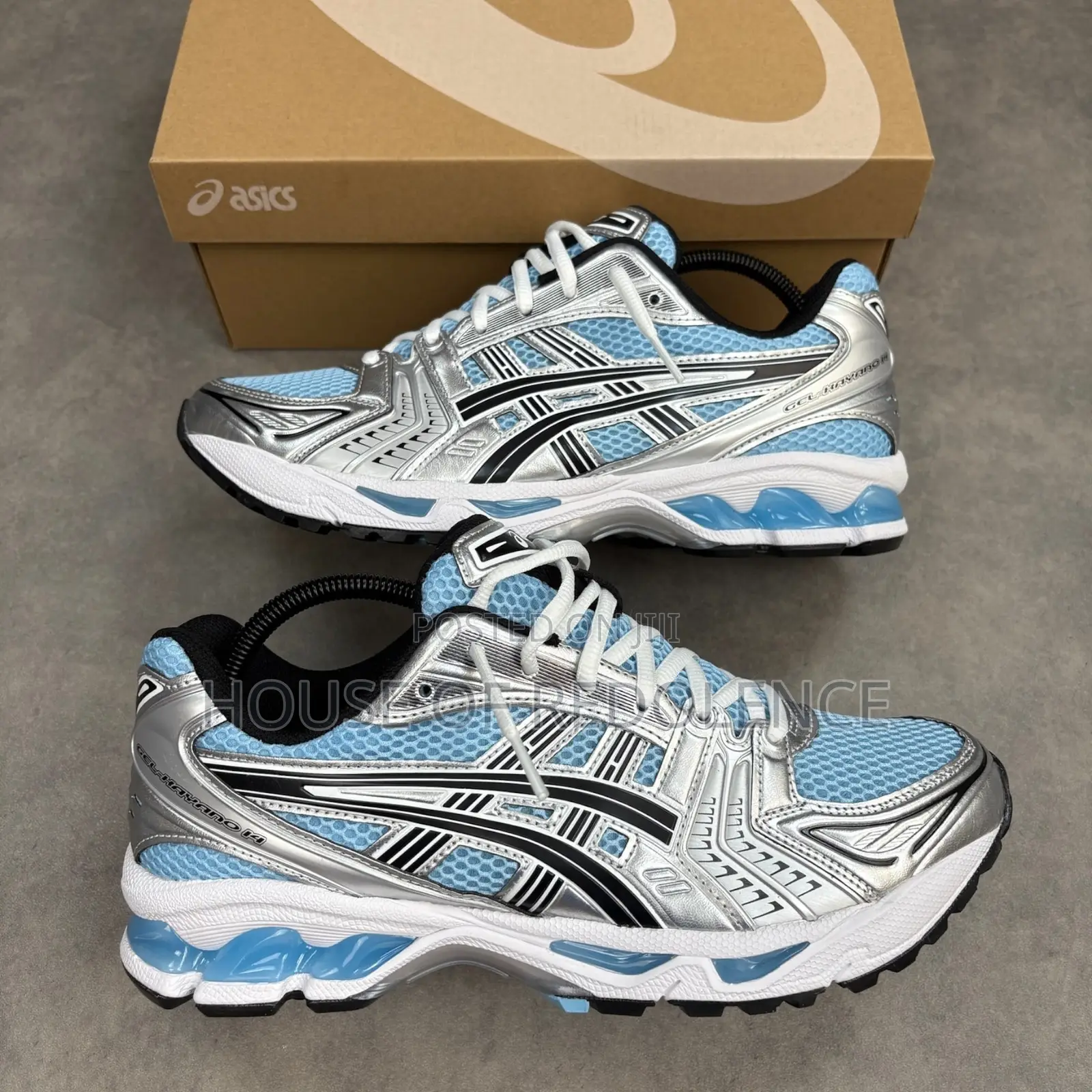 Asics Gel-kayano 14 Sneakers In Arctic Sky/Pure Silver Coloway