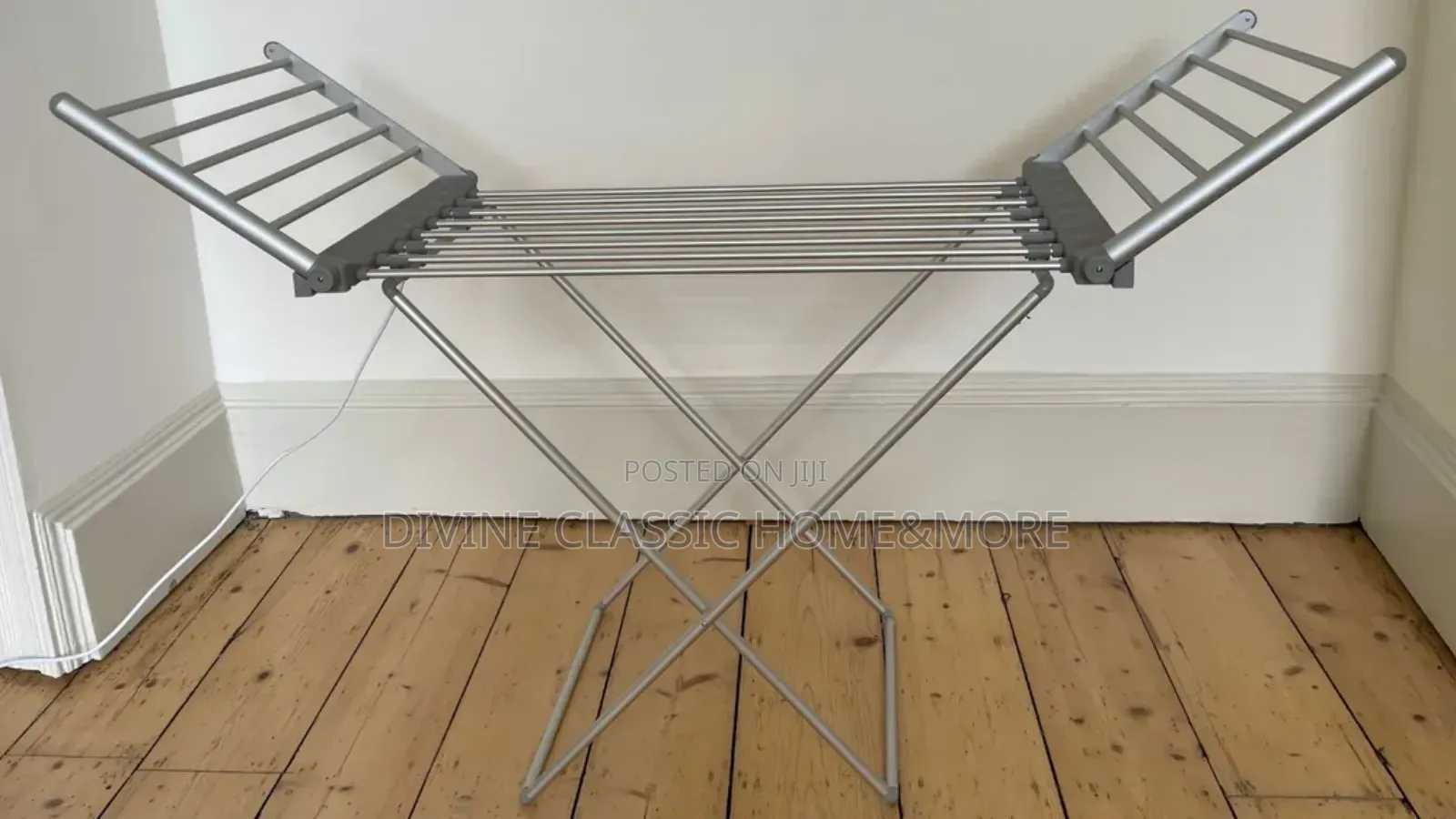 Ambiano Heated Airer/ Dryline With Cover. 16kg